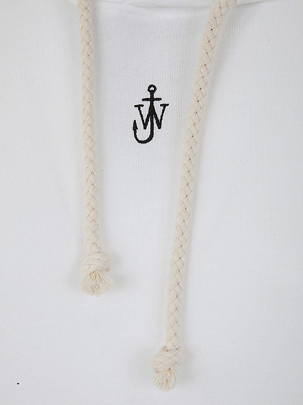 Jw Anderson J.w. Anderson Anchor Embroidery Hoodie In White