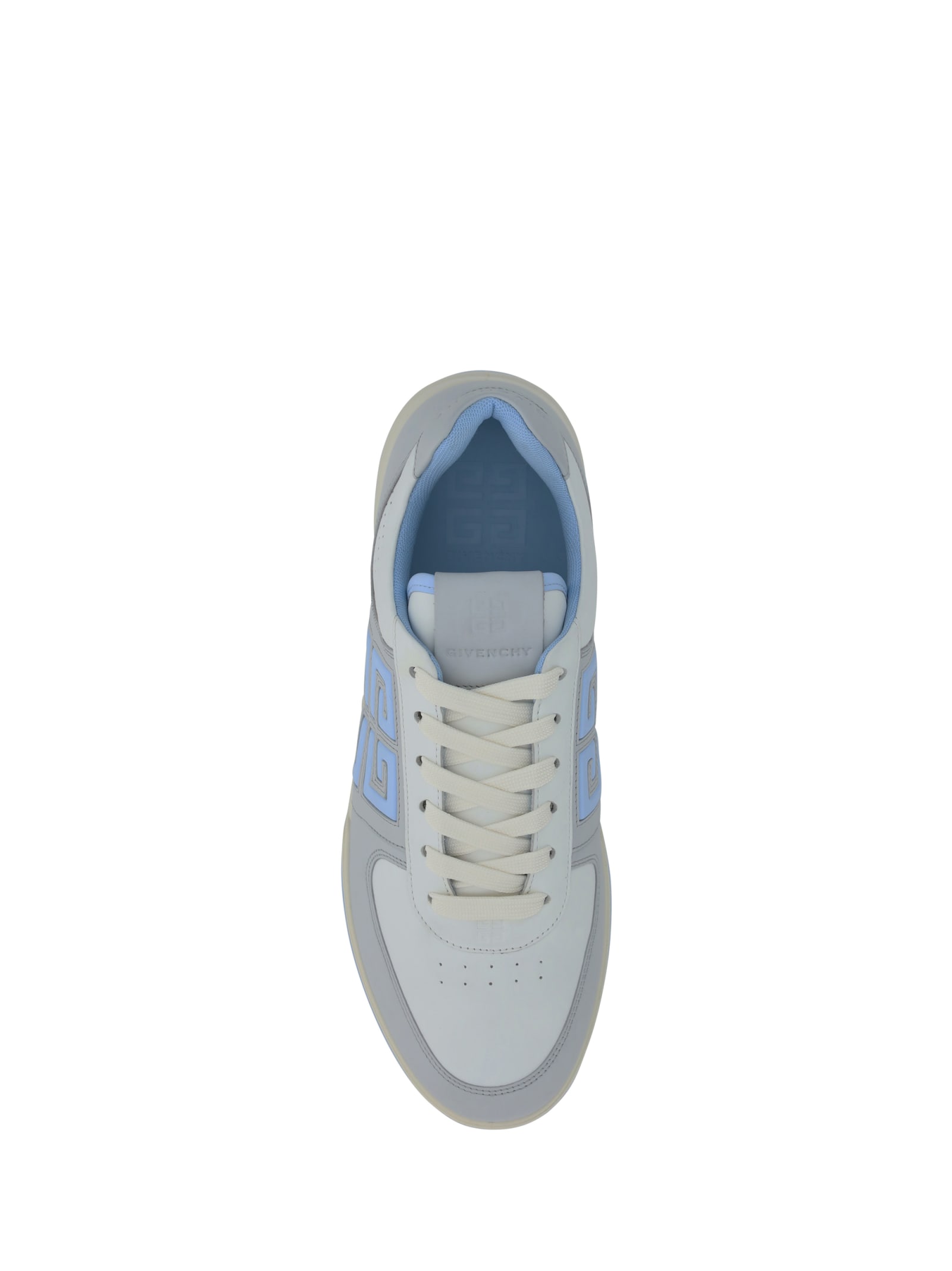 Shop Givenchy G4 Low Top Sneakers In Grey/blue