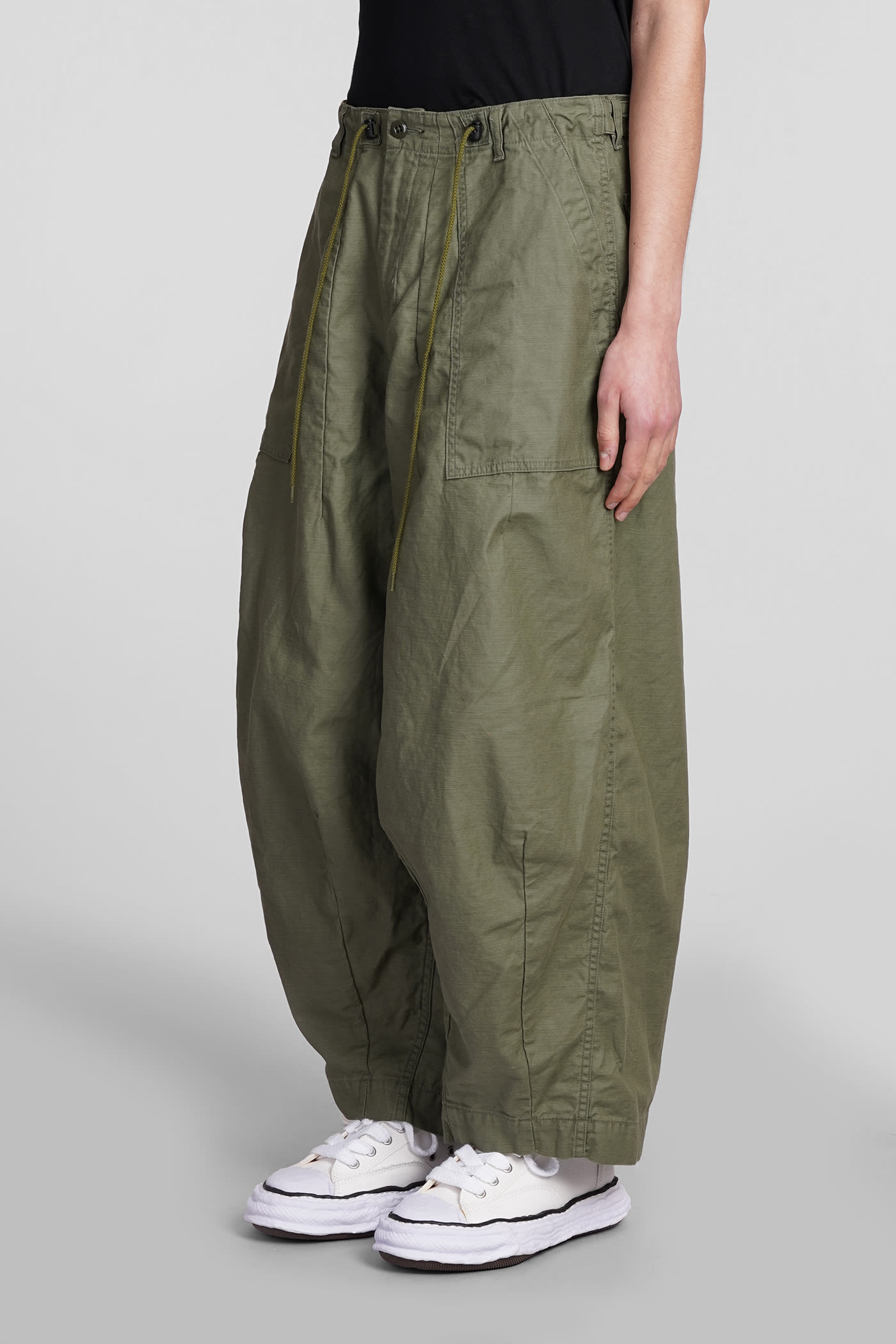 Shop Needles Pants In Green Cotton
