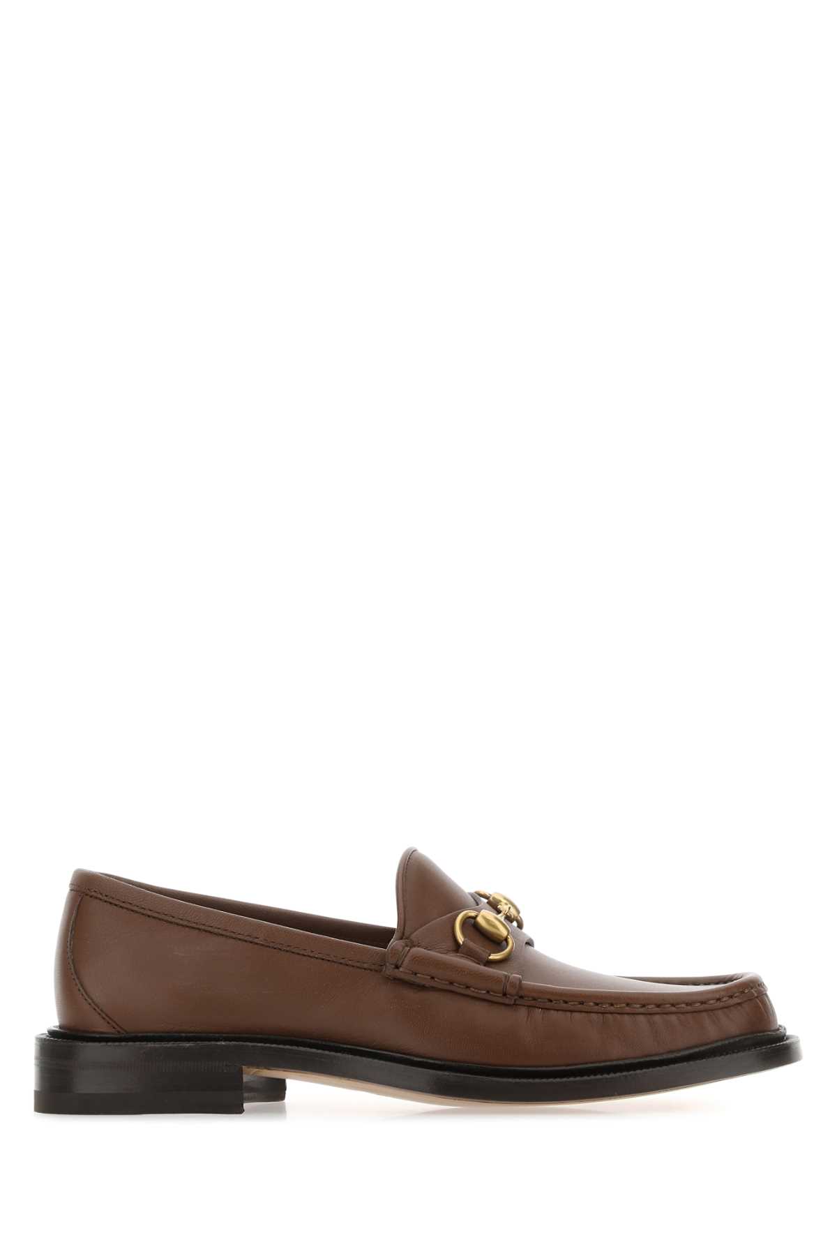 Gucci Brown Leather Loafers