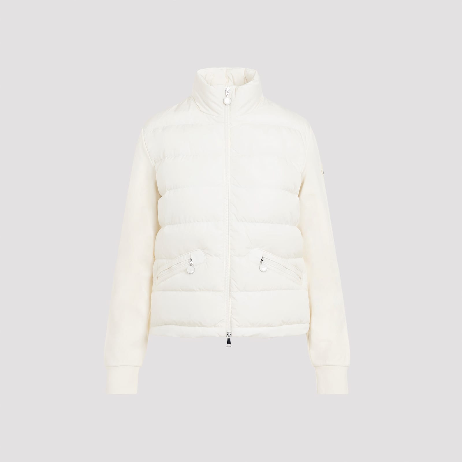 Shop Moncler Viscose Sweatshirt In Natural