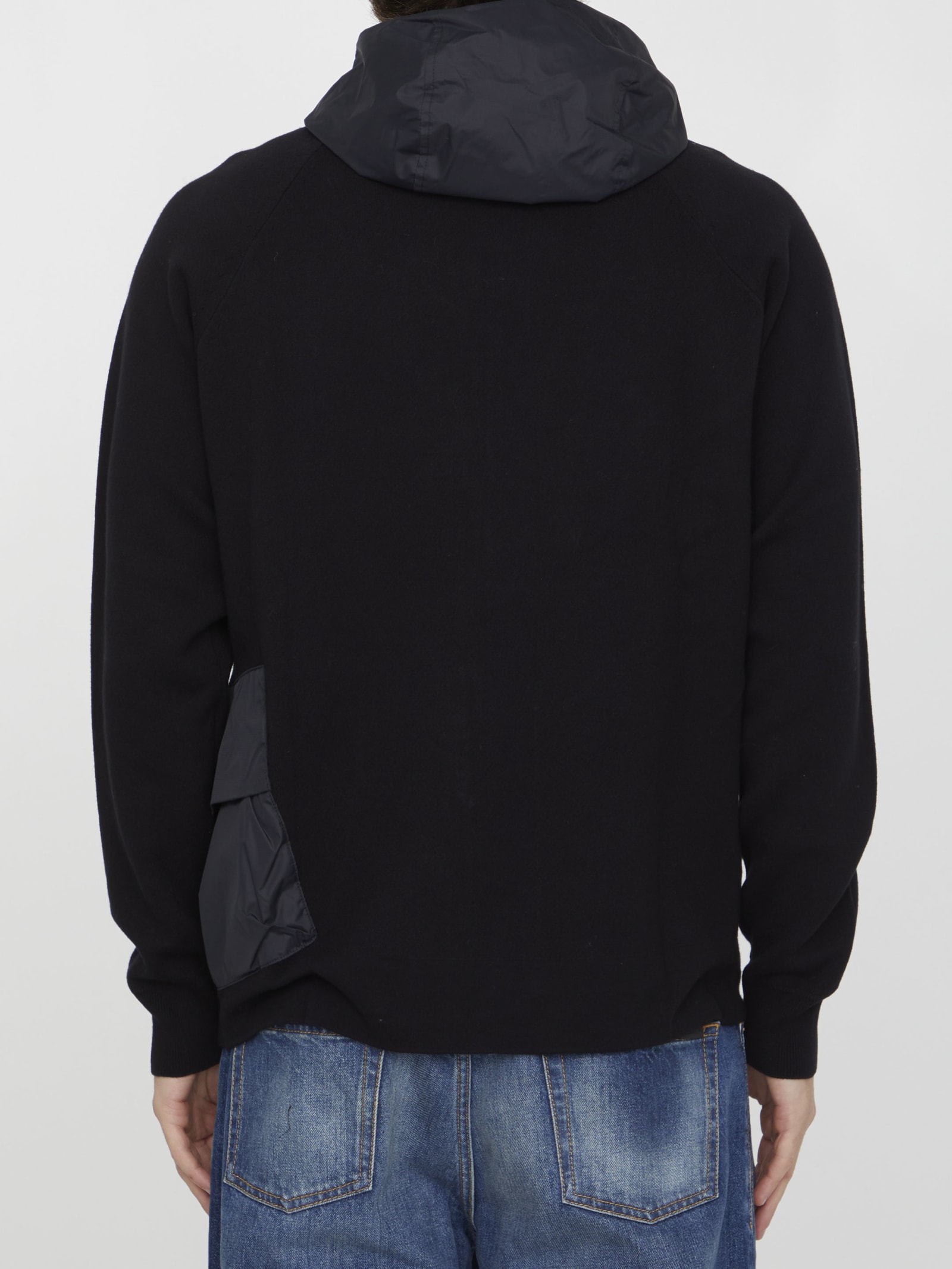 Shop C.p. Company Black Cotton Hoodie