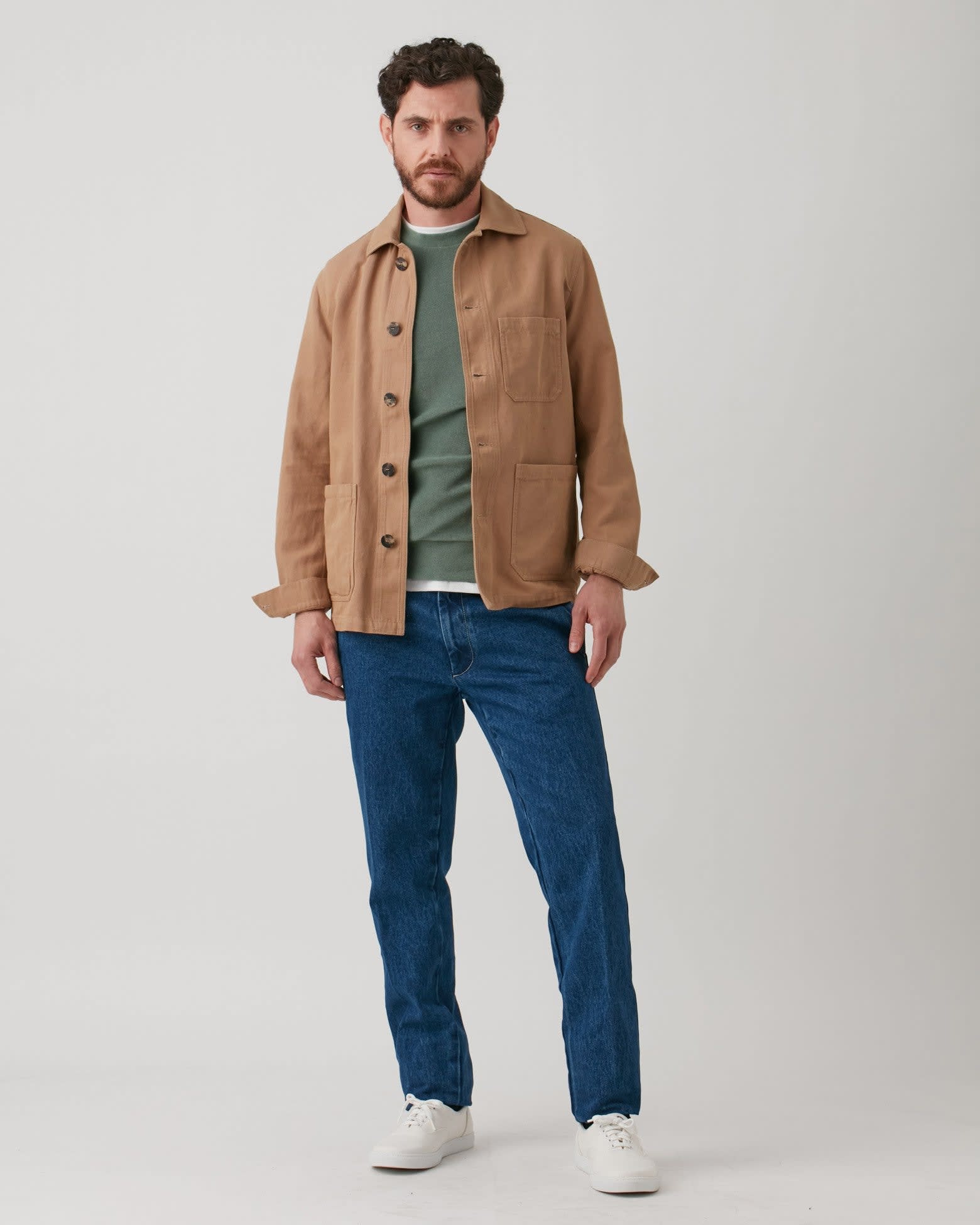 Shop Doppiaa Aasti Linen Overshirt