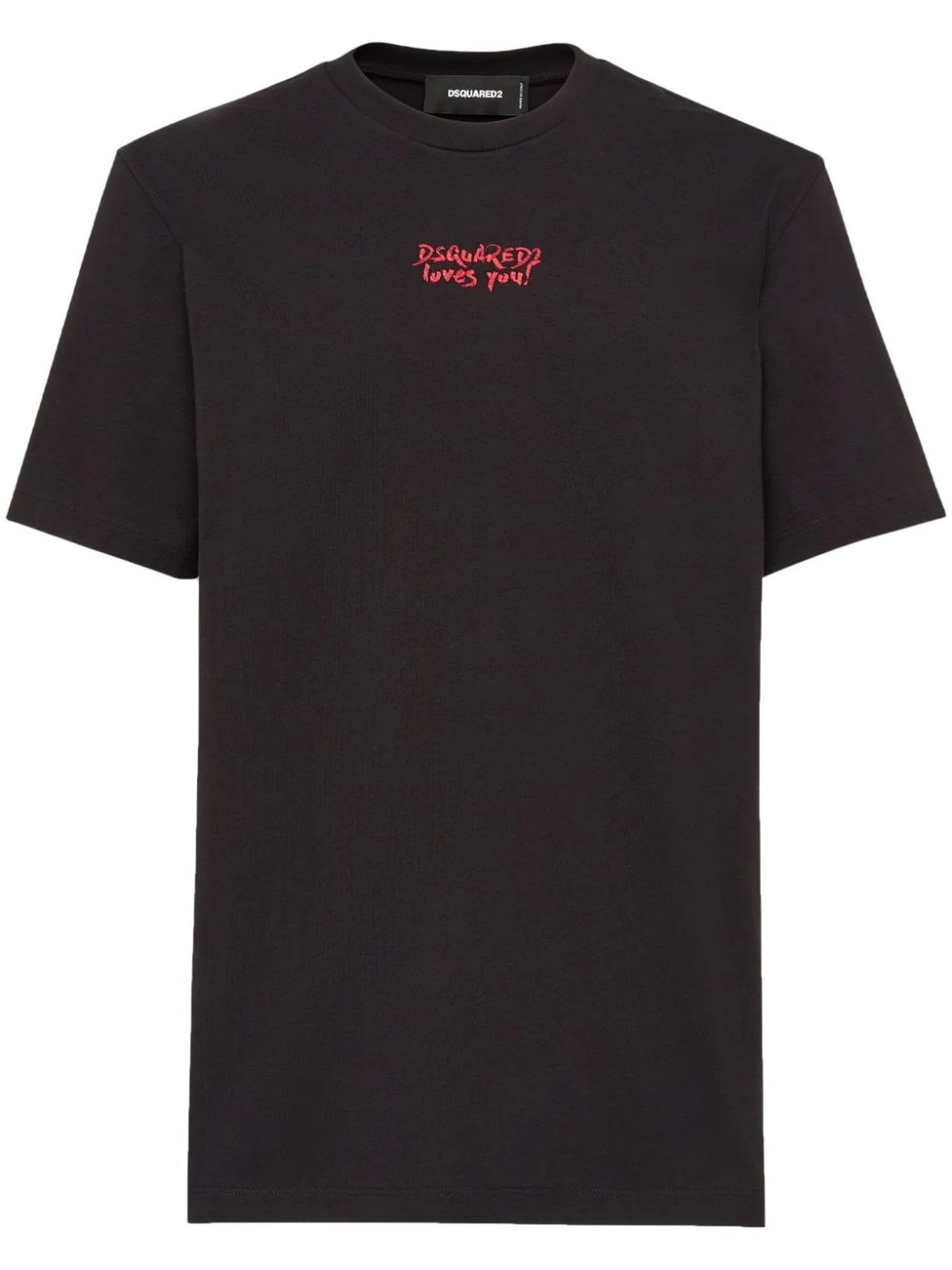 Shop Dsquared2 T-shirts And Polos Black