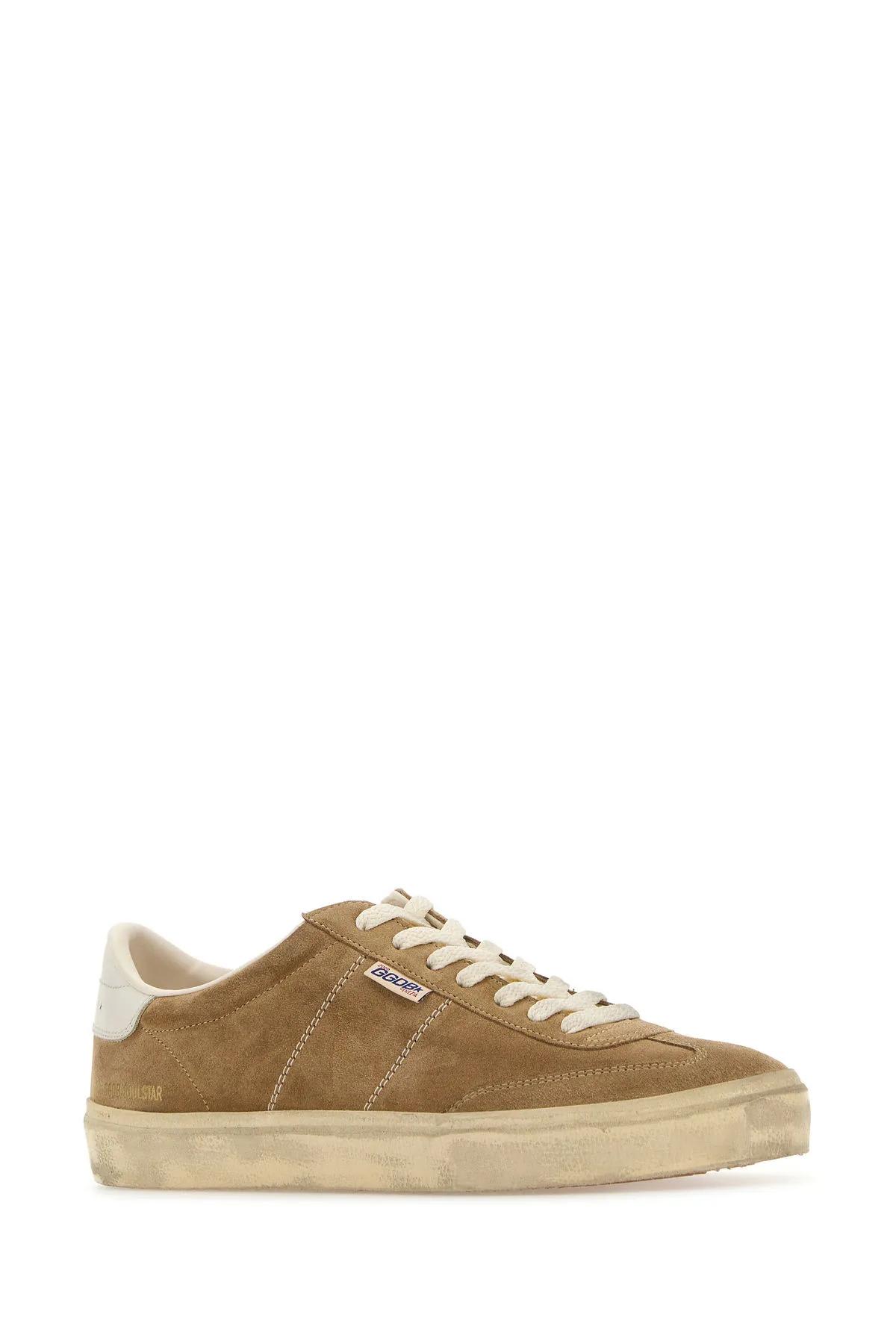 Shop Golden Goose Soul Star Sneakers In Tobacco White Milk