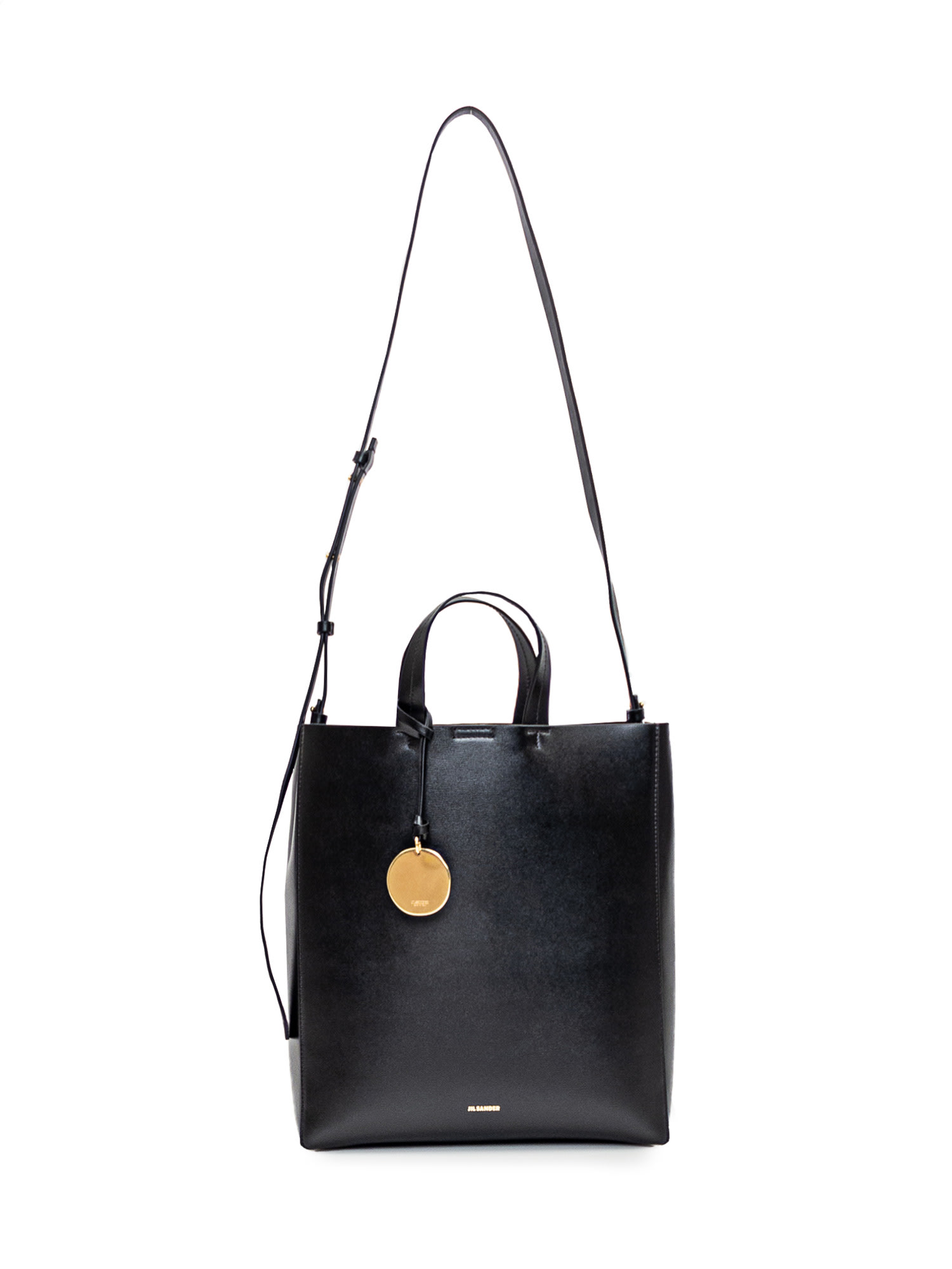 Shop Jil Sander Small Tote Bag In Black