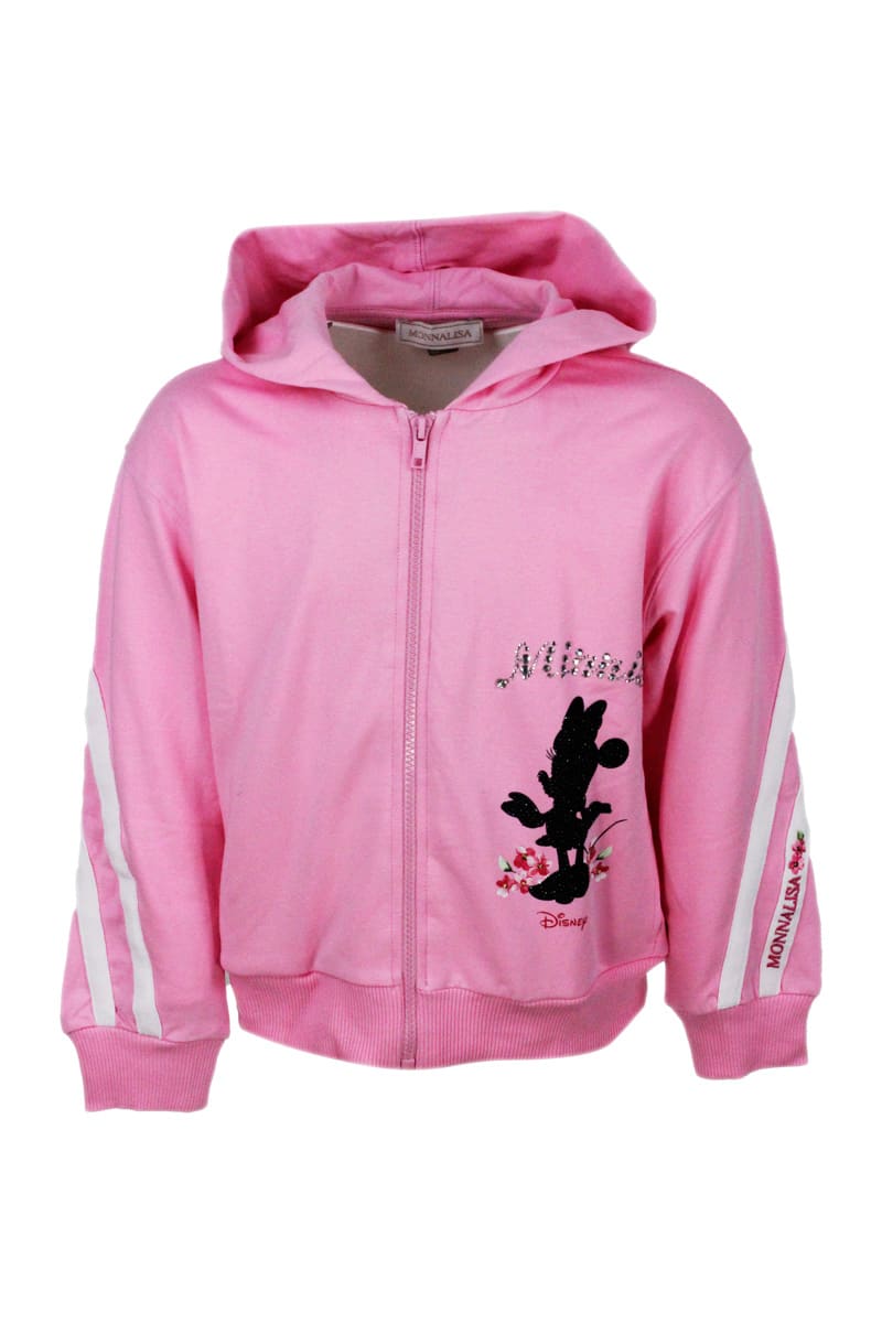 Monnalisa Sweater In Pink