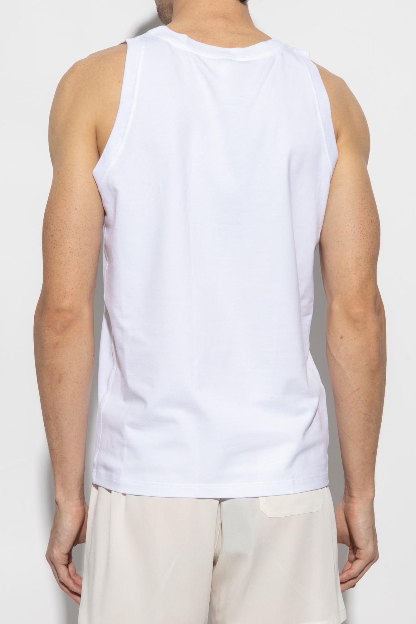 Shop Dolce & Gabbana Sleeveless T-shirt In Bianco