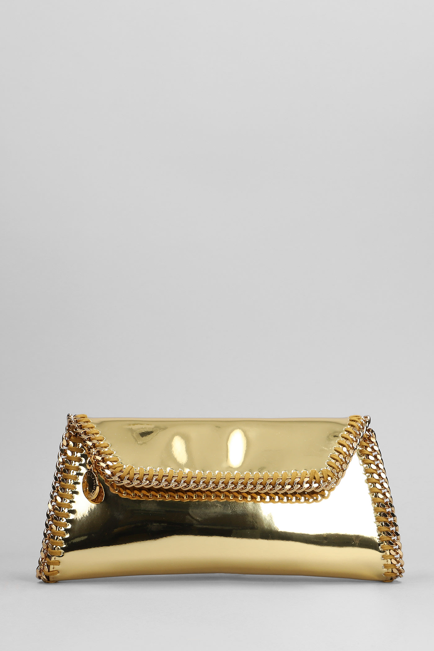 Clutch In Gold Polyester