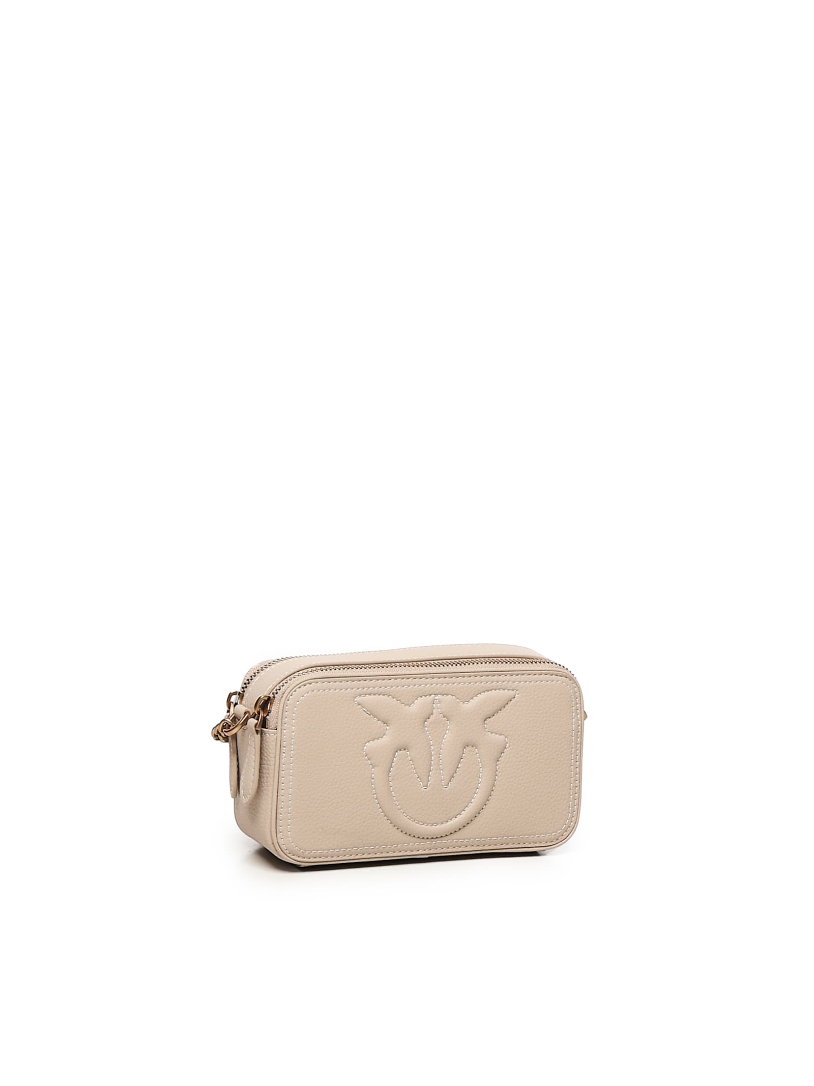 Pinko Carrie Camera Case Mini In Beige
