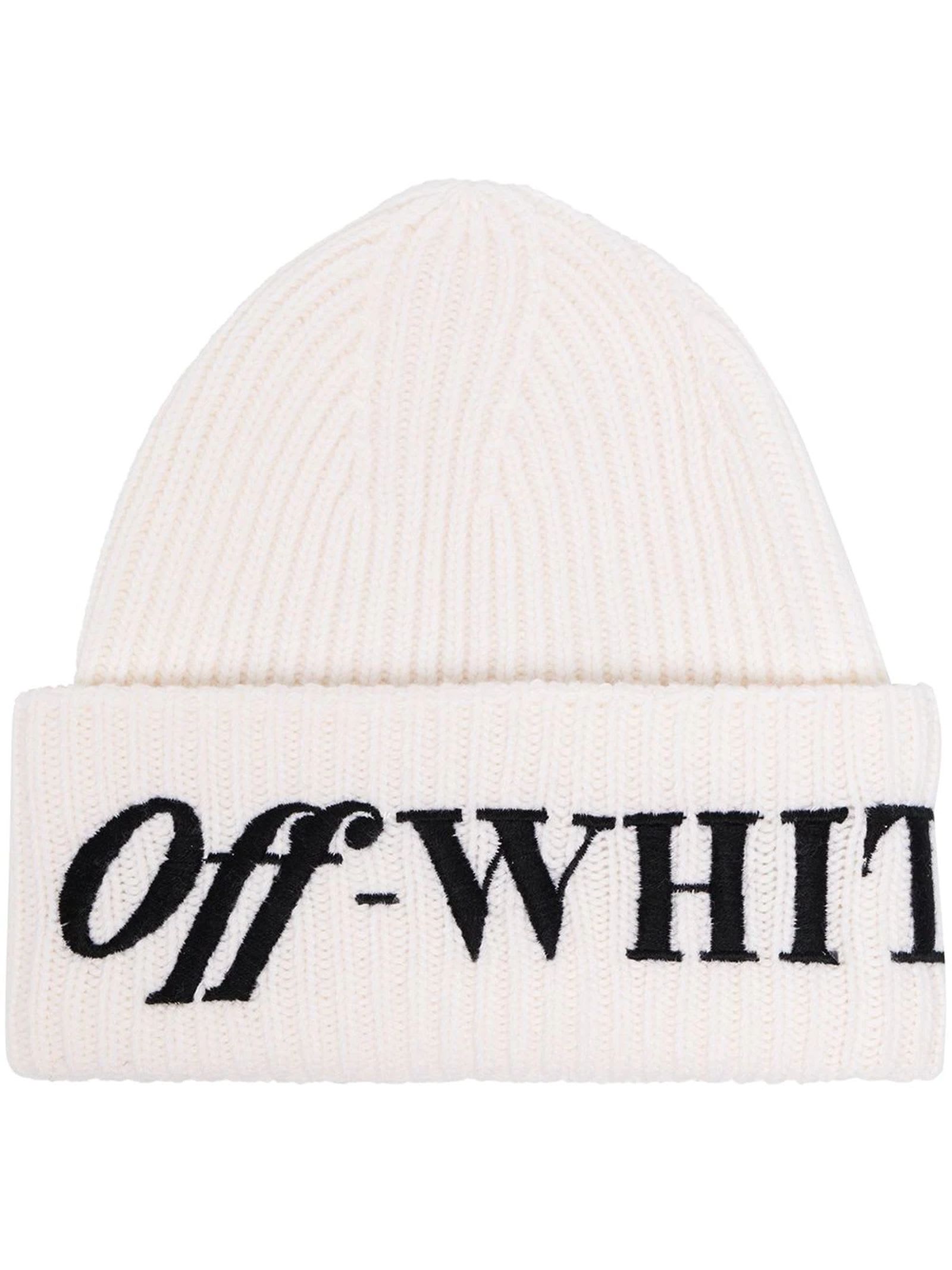 Off-White White Wool Beanie