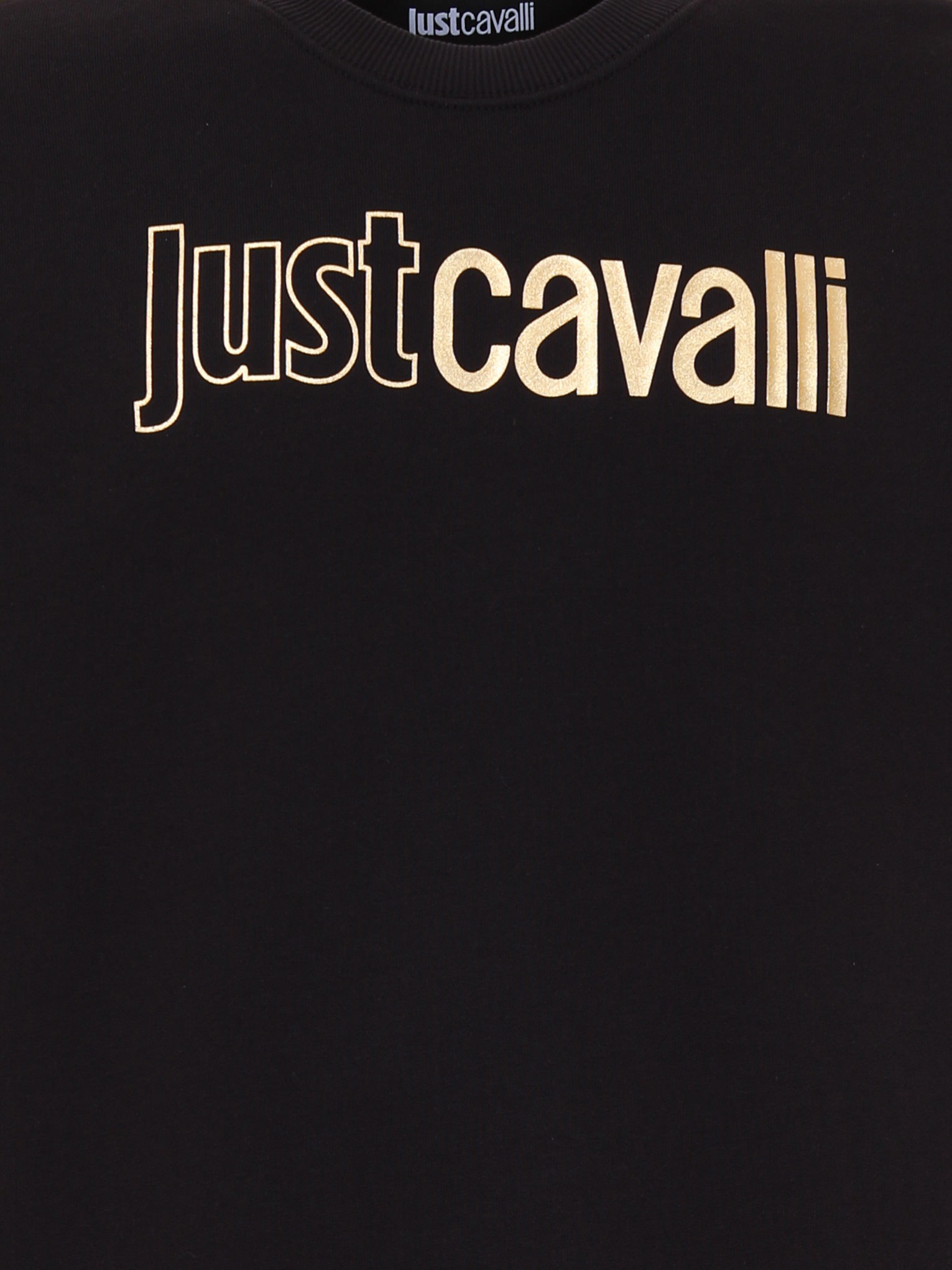 Just Cavalli Logo-print Sweatshirt In Black