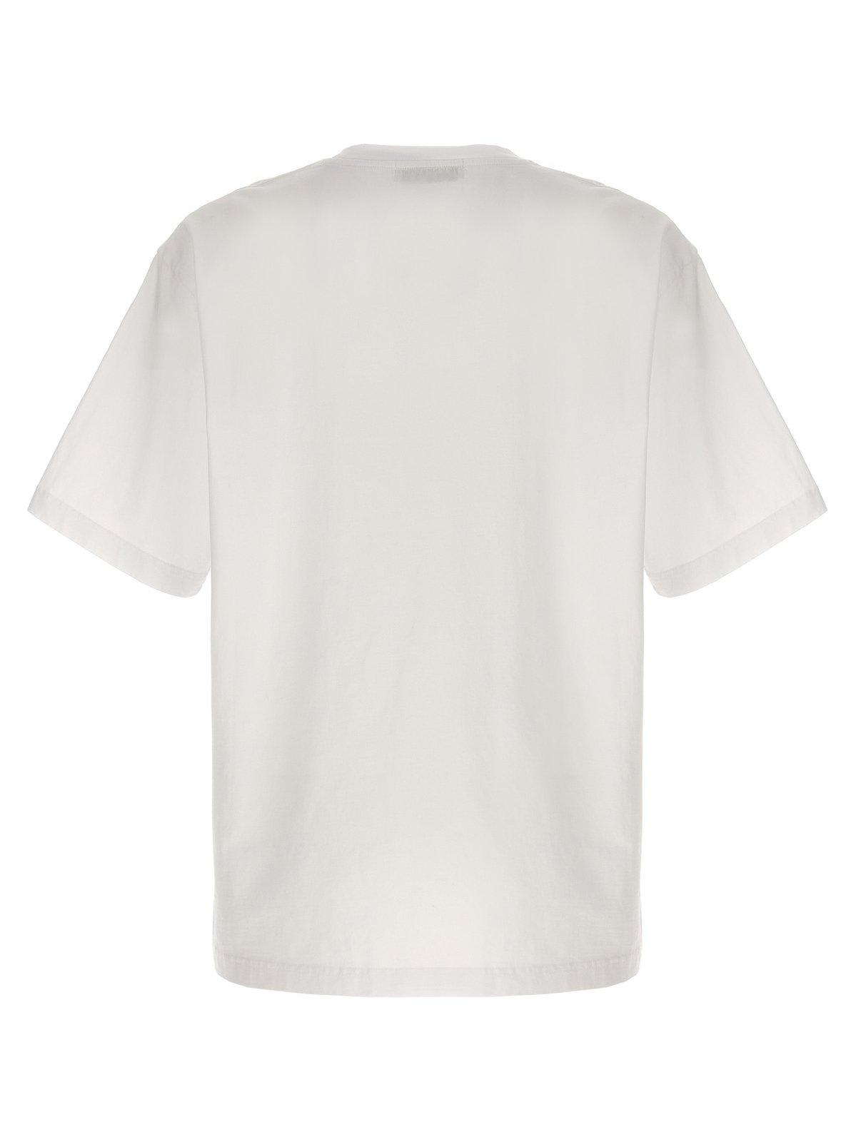 Shop Ambush Logo Printed Crewneck T-shirt In White