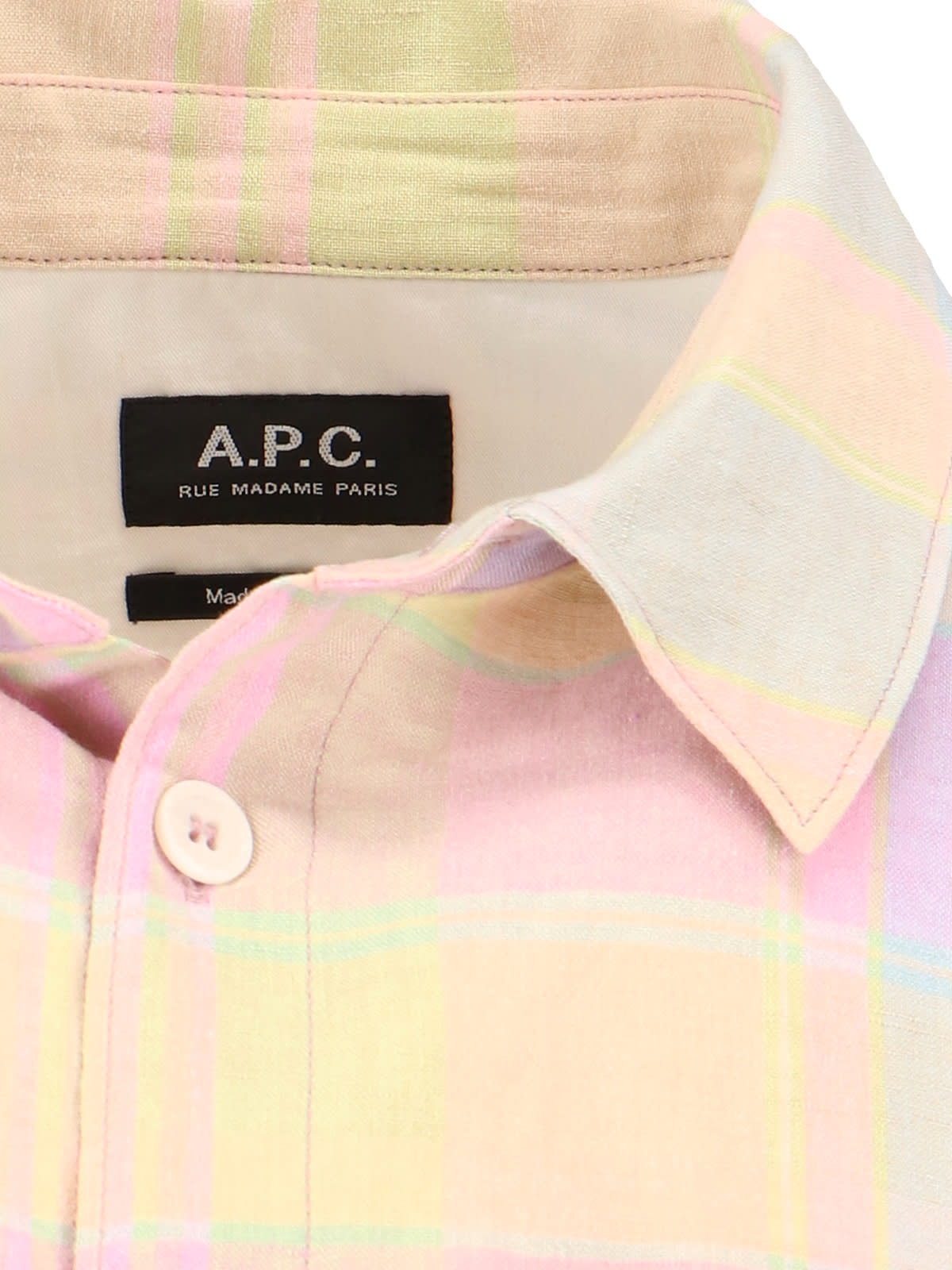 Shop Apc Trek Shirt In Multicolor