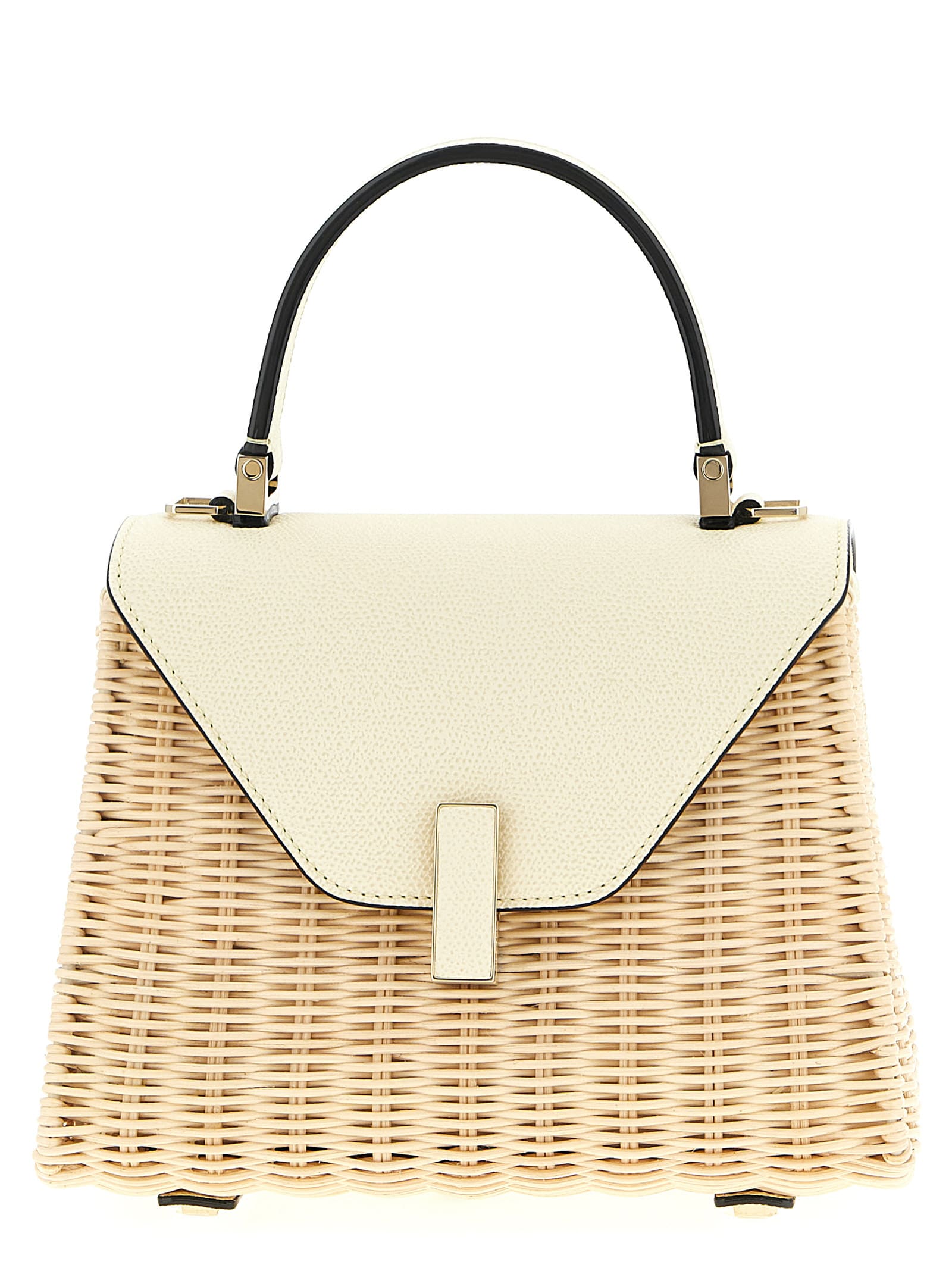Valextra Iside Vimini Mini Handbag In Neutral
