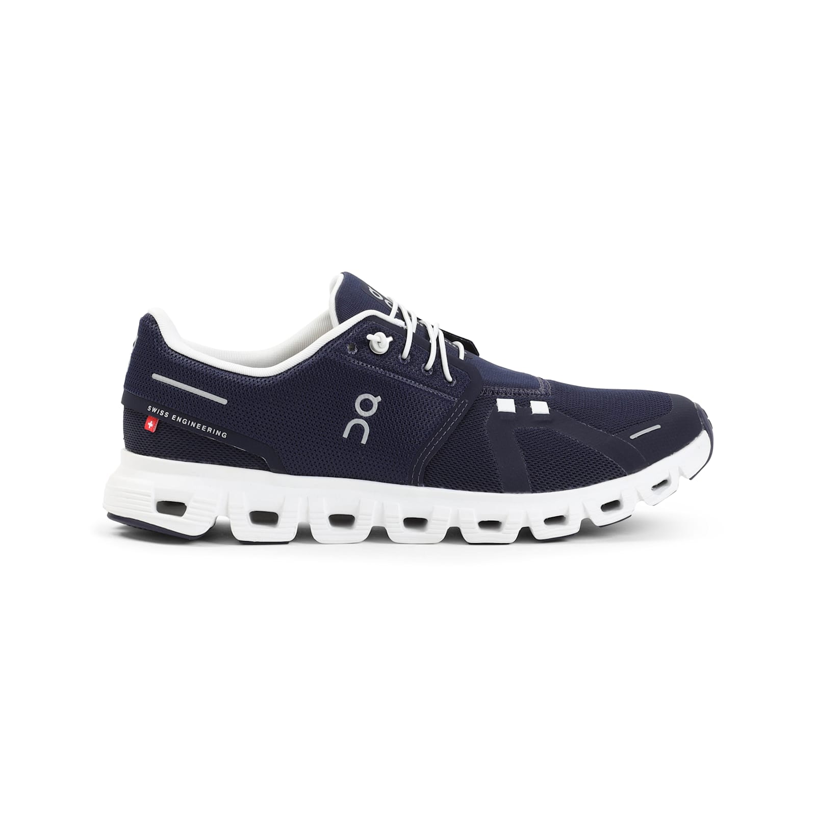 On Low Top Sneakers With Mesh Upper And Rubber Outsole In Blue