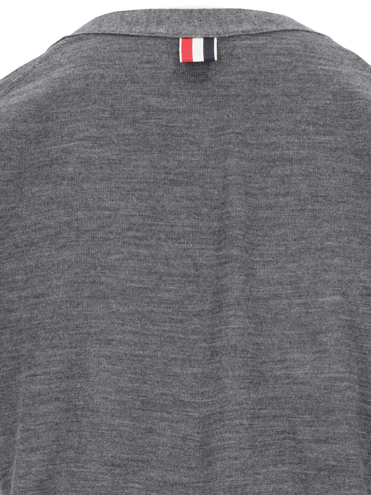 Thom Browne 4-bar Cardigan In Gray