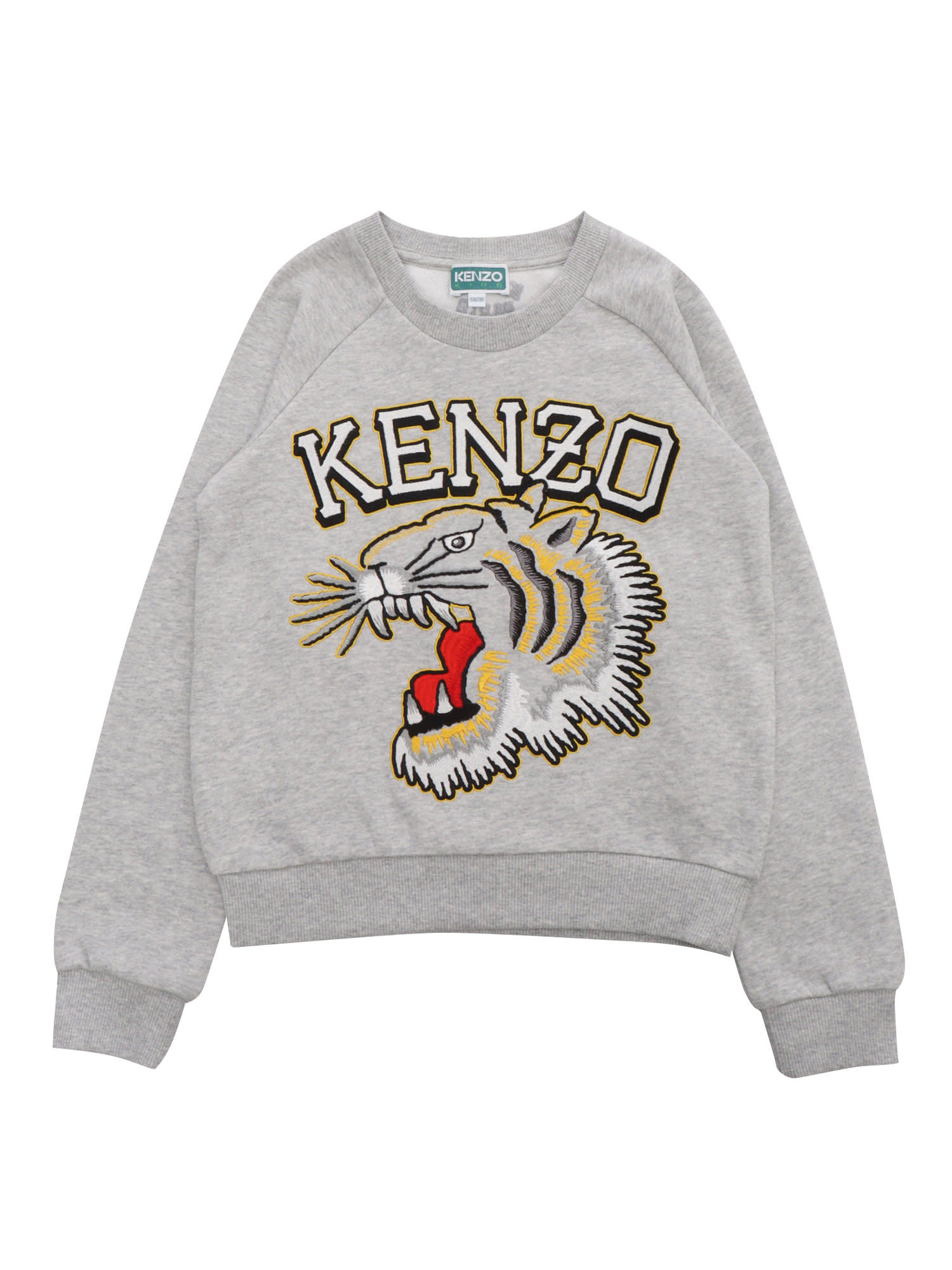 Kenzo Kids' Grey Sweater With Pattern