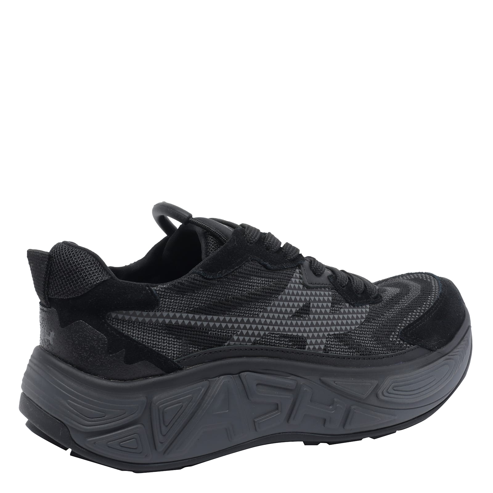 Ash Eagle Model Low Top Sneakers With Mesh Panels In Black