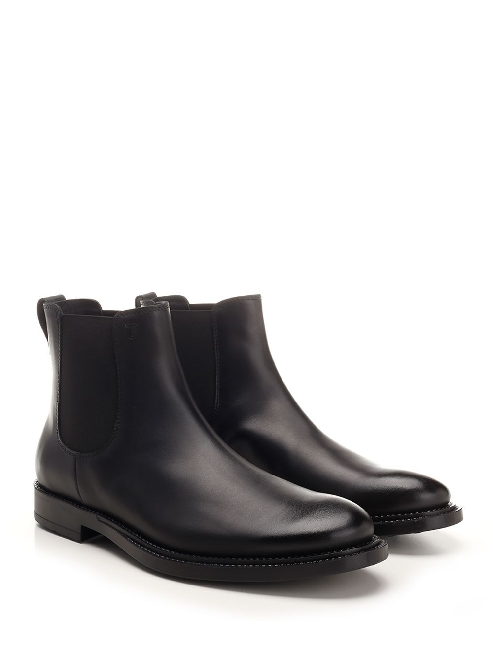 Shop Tod's Chelsea Boot In Black