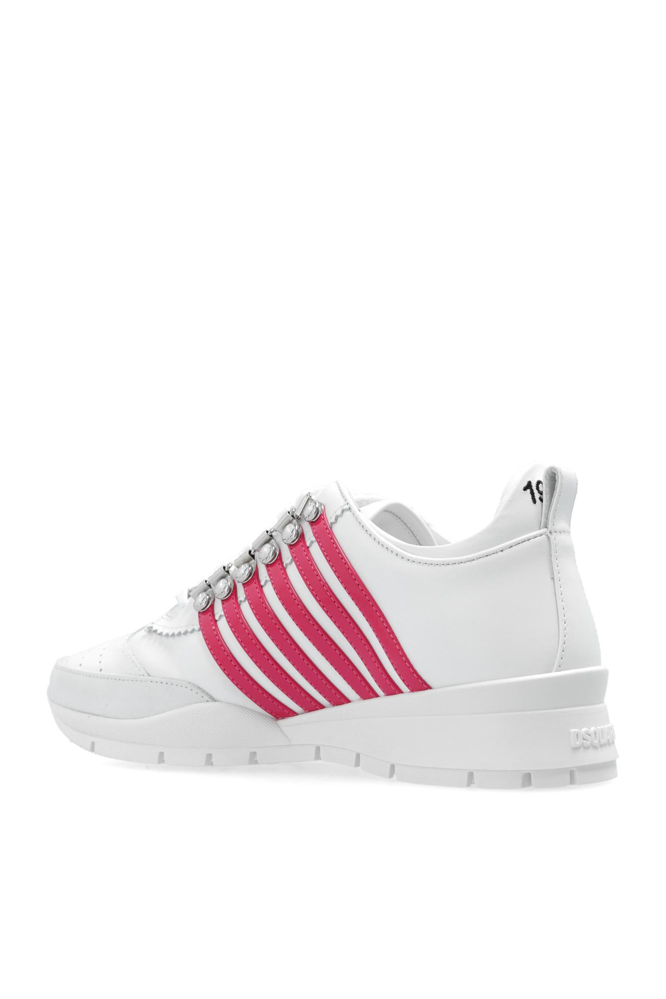 Shop Dsquared2 Legendary Sneakers In Bianco