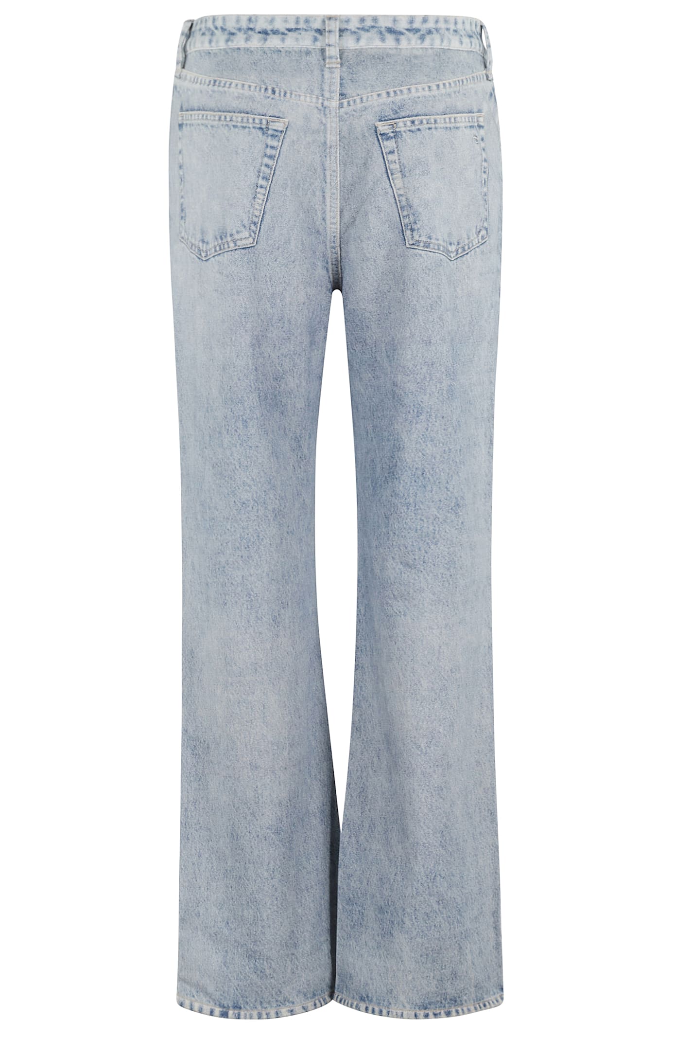 Rag & Bone Logan Raw Hem Textured Wide Leg Jeans In Raven