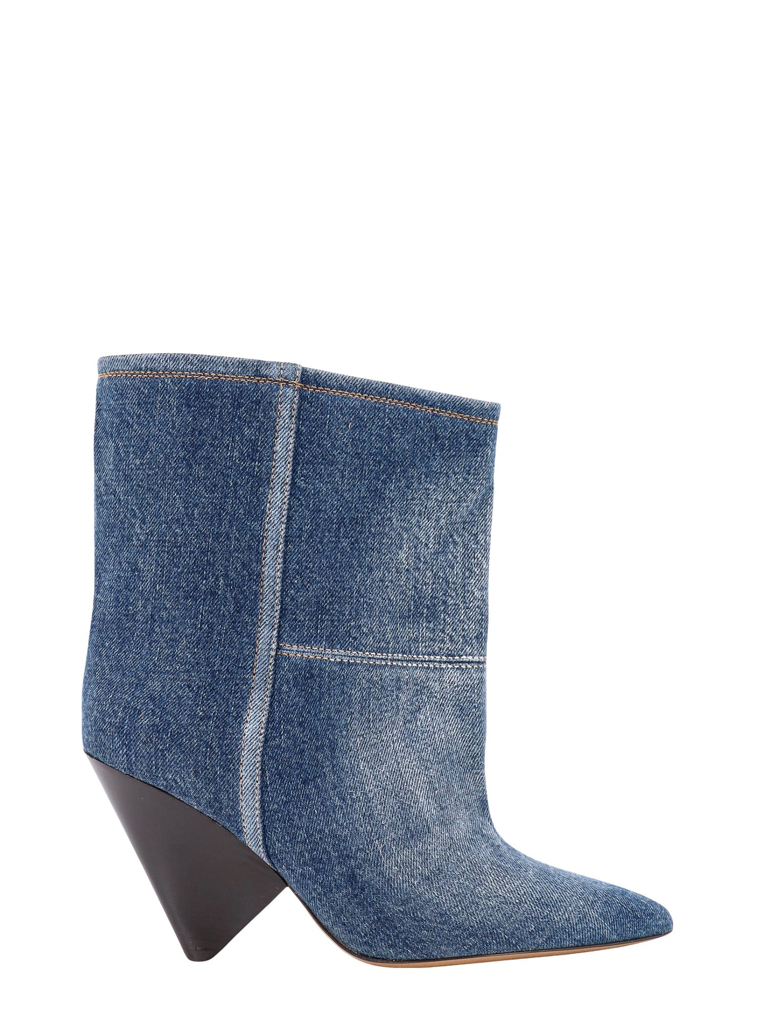 Shop Isabel Marant Miyako Ankle Boots In Blue