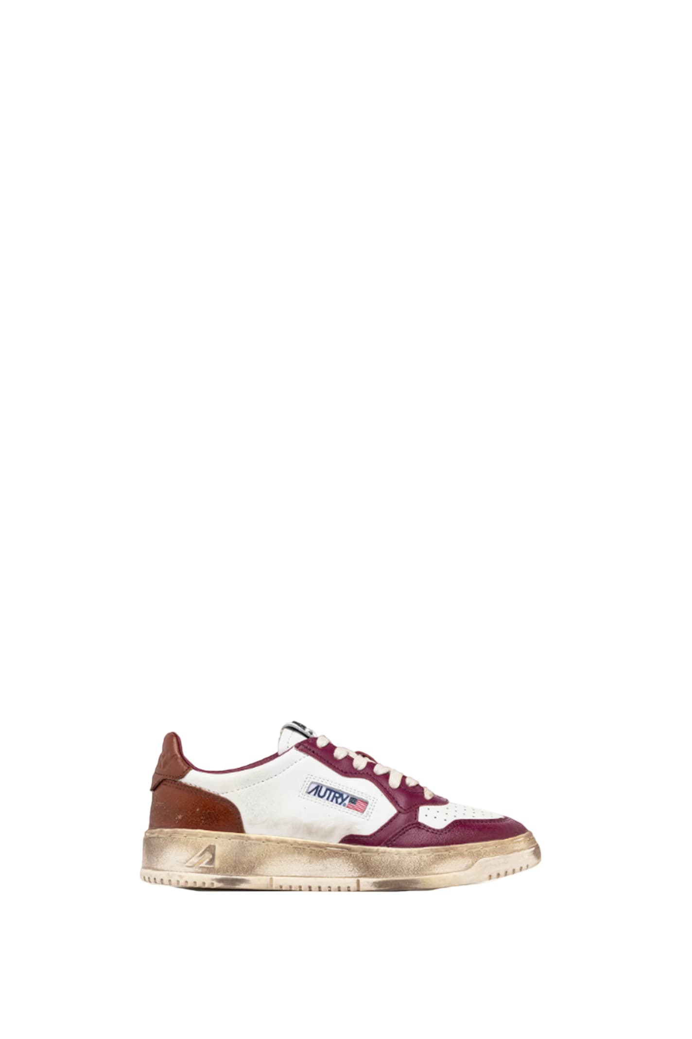 Shop Autry Sneakers Medalist Low Super Vintage In Brown