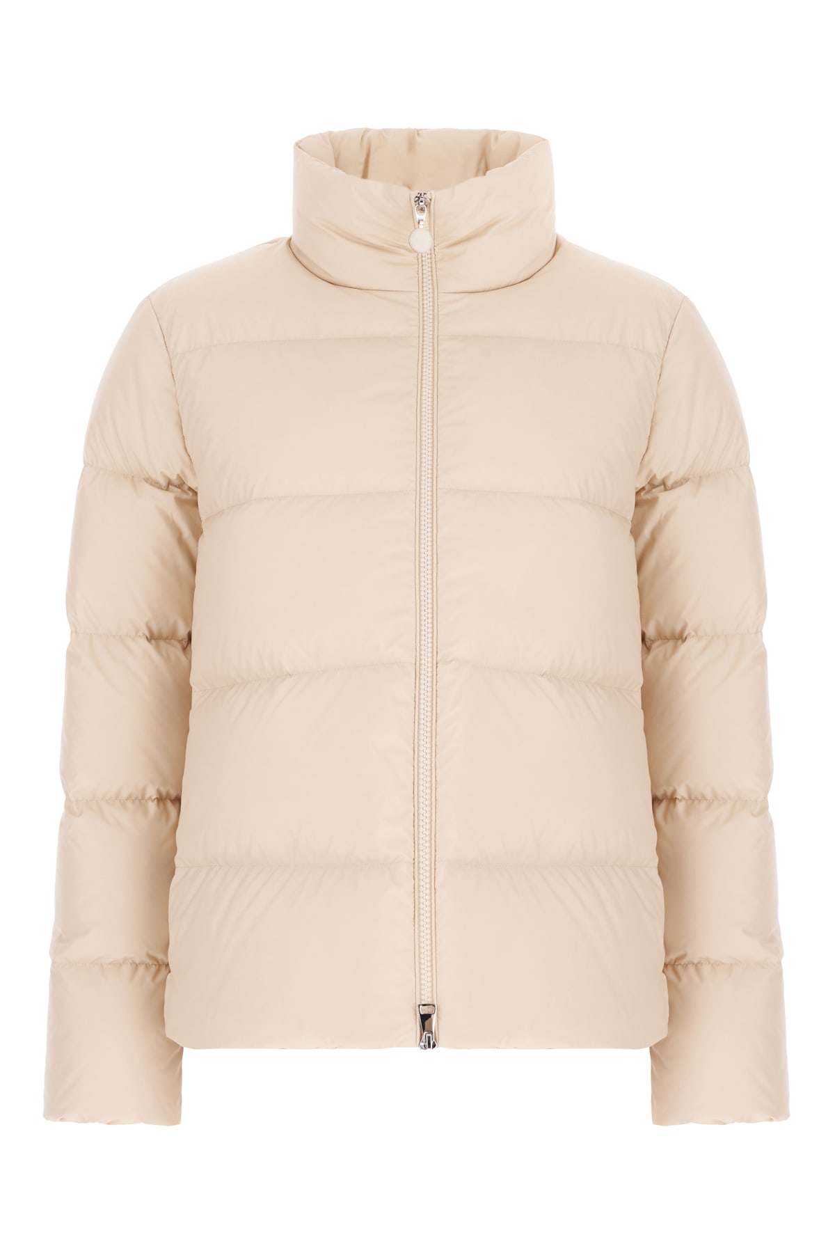 Moncler Pastel Pink Mauzun Polyester Down Jacket In Neutral