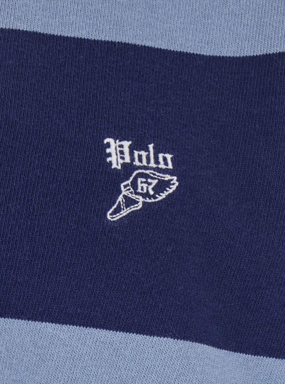Polo Ralph Lauren Multicolor Polo Shirt With Logo Embroidery On The Front And All-over Striped Motif