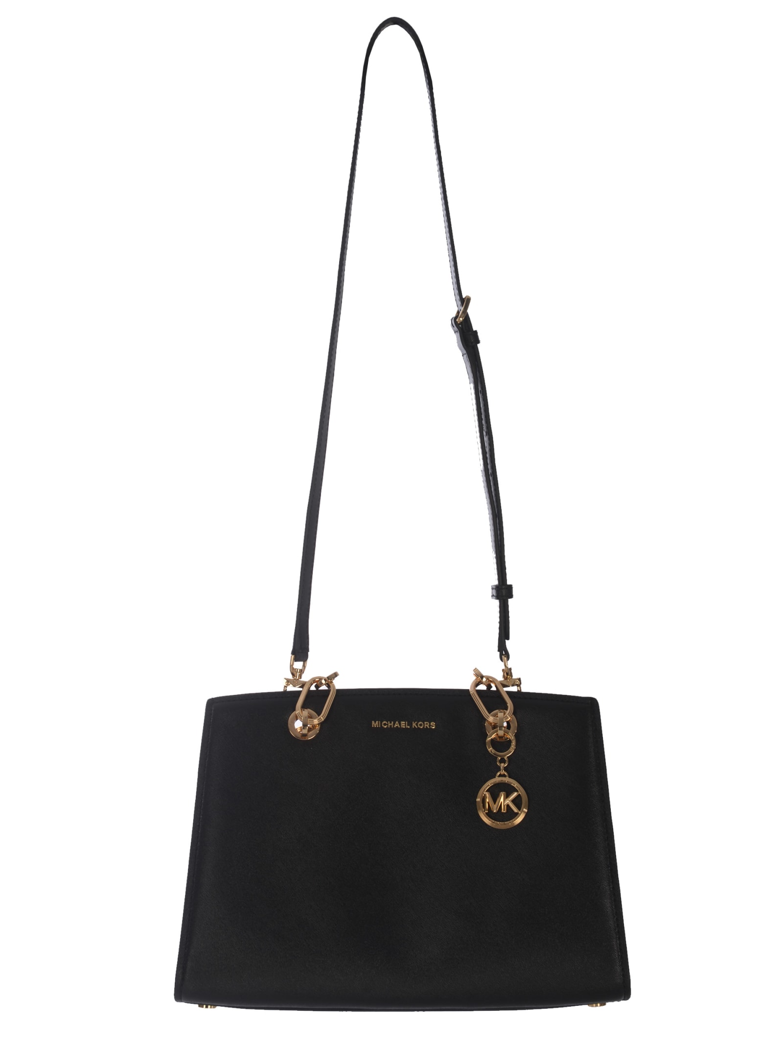 Michael Michael Kors Cynthia Leather Bag In Nero