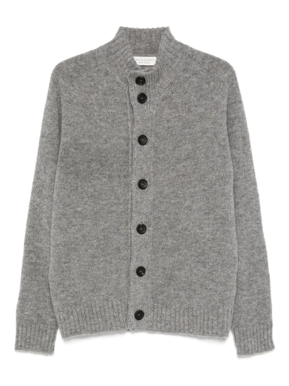 Filippo De Laurentiis Cardigan Sweater Ls In Gray