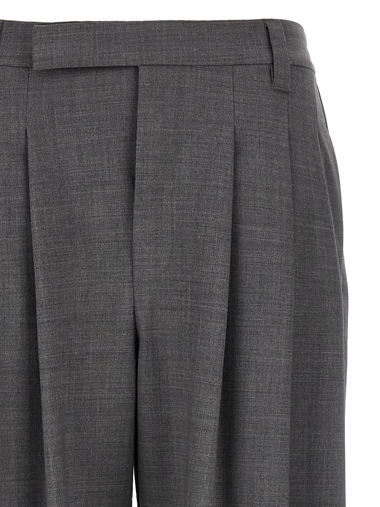 Brunello Cucinelli Sartorial Baggy Pants Gray