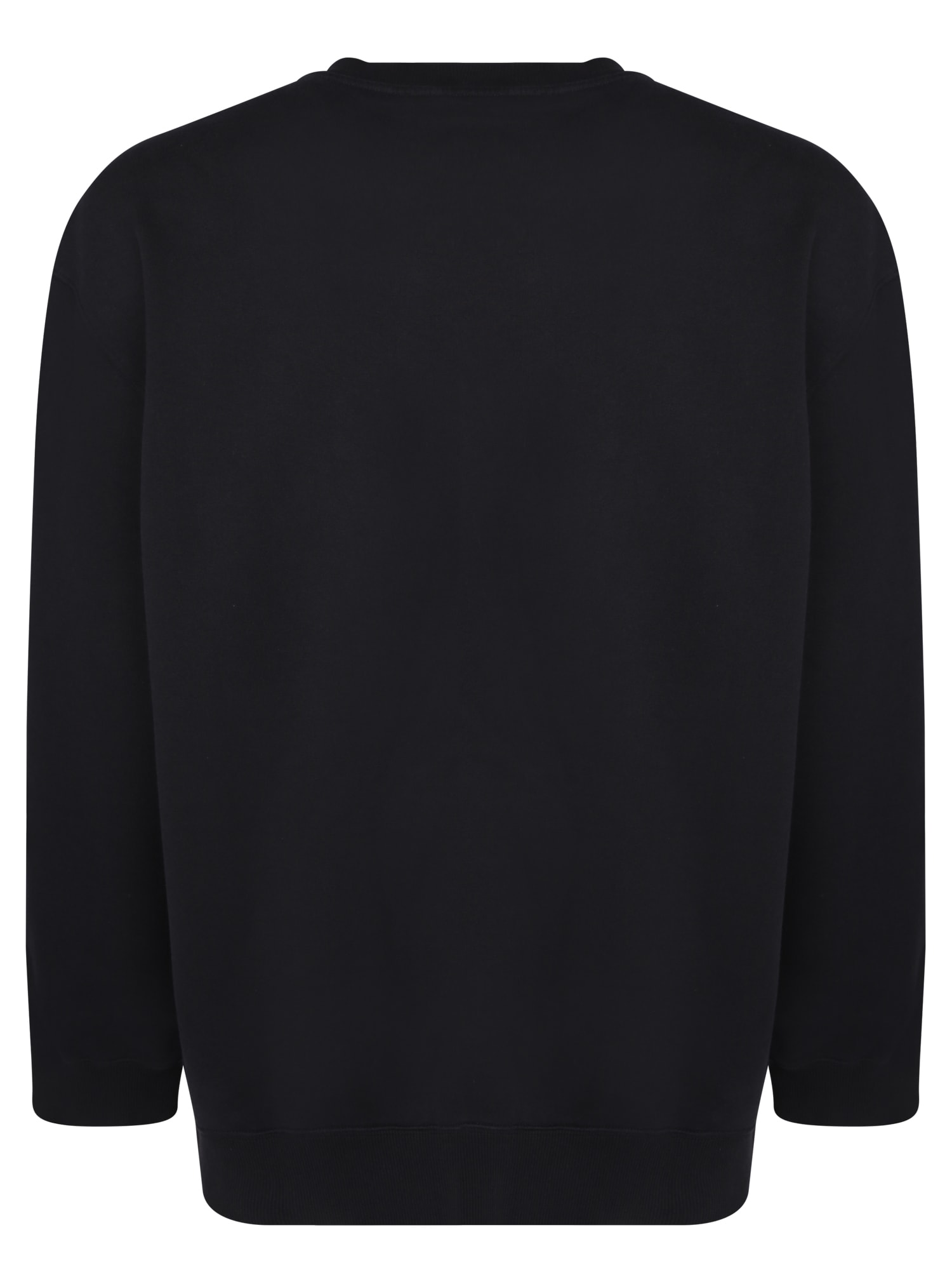 Shop Lanvin Embroidered Logo Sweatshirt In Black