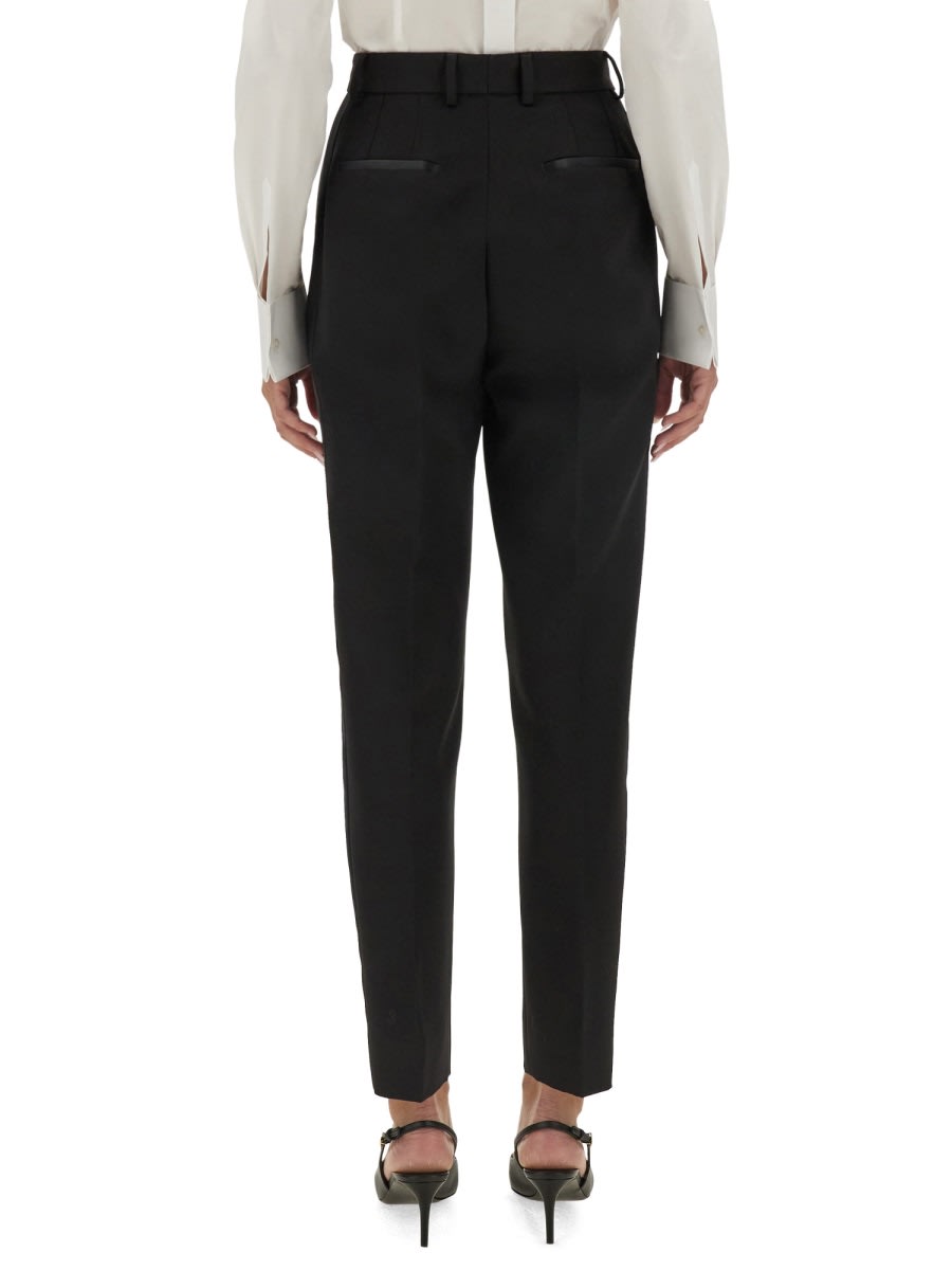 Shop Dolce & Gabbana Tailored Tuxedo Pants In Black