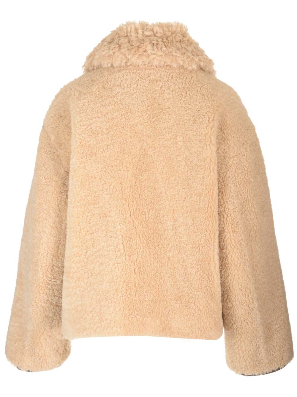 Shop Stand Studio Joann Faux Shearling Jacket In Beige