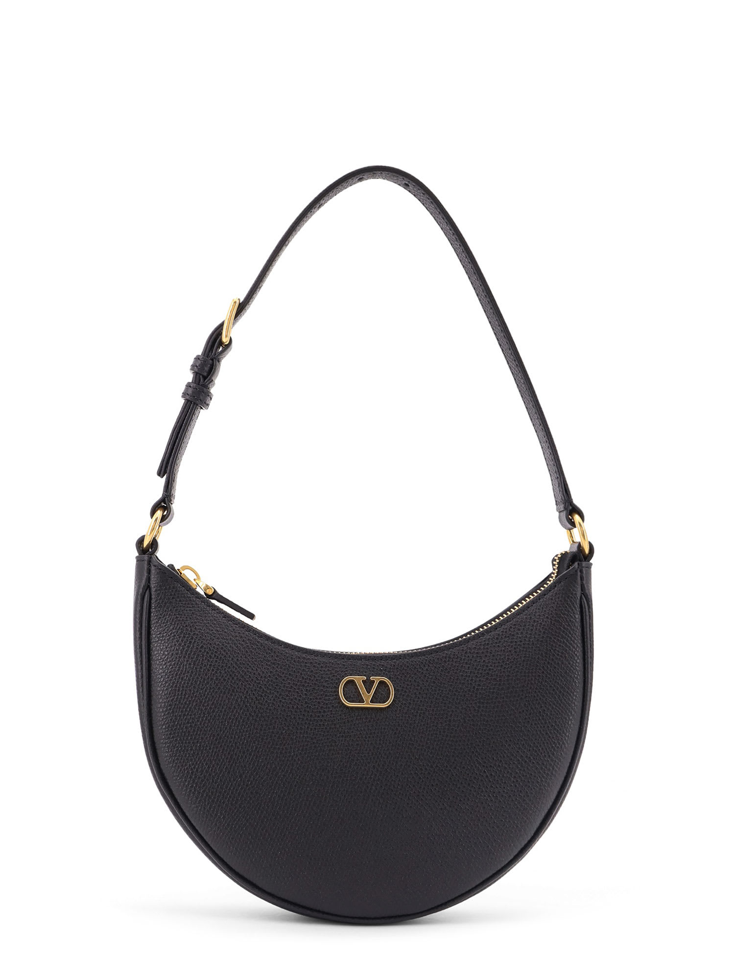 Valentino Black Vlogo Signature Mini Hobo Bag