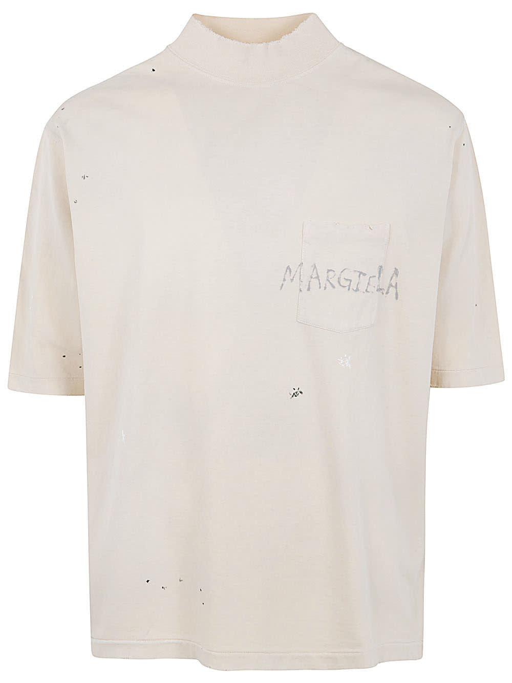 Shop Maison Margiela T-shirt In Dirty Ecru