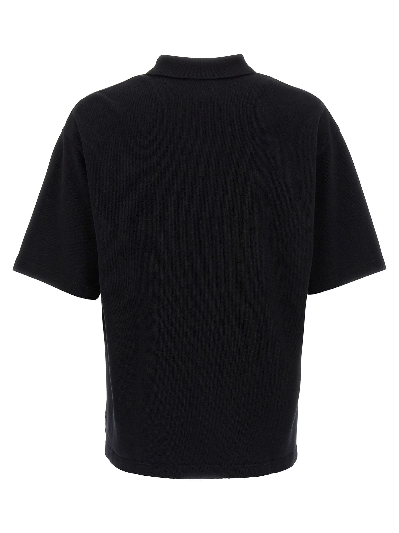 Shop Maison Kitsuné Bold Fox Head Polo Shirt In Black