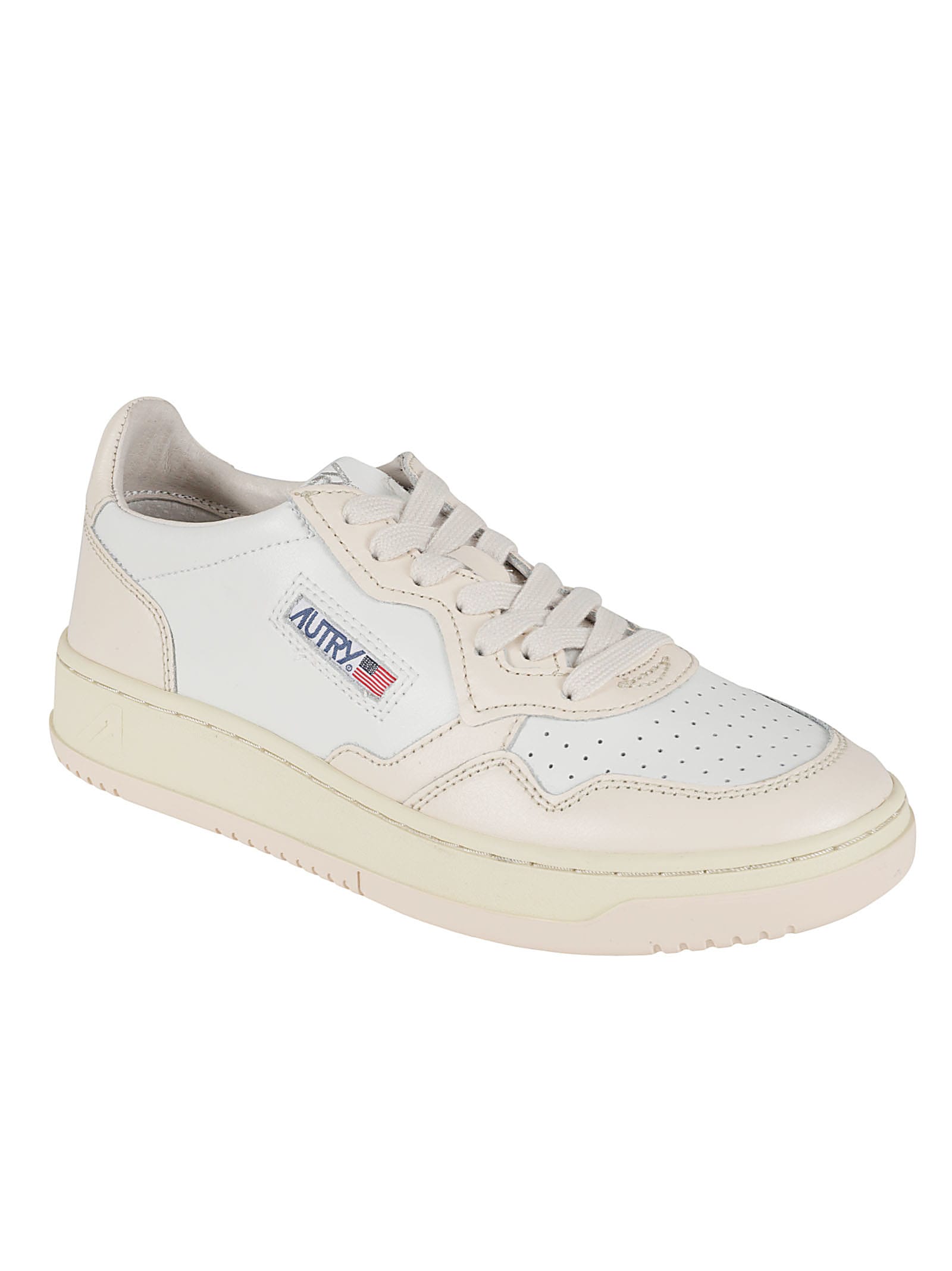 Shop Autry Medalist Low Sneakers In White