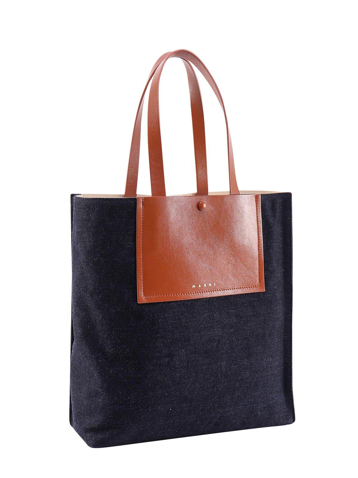 Marni Museo Soft Denim Shoulder Bag In Zo239