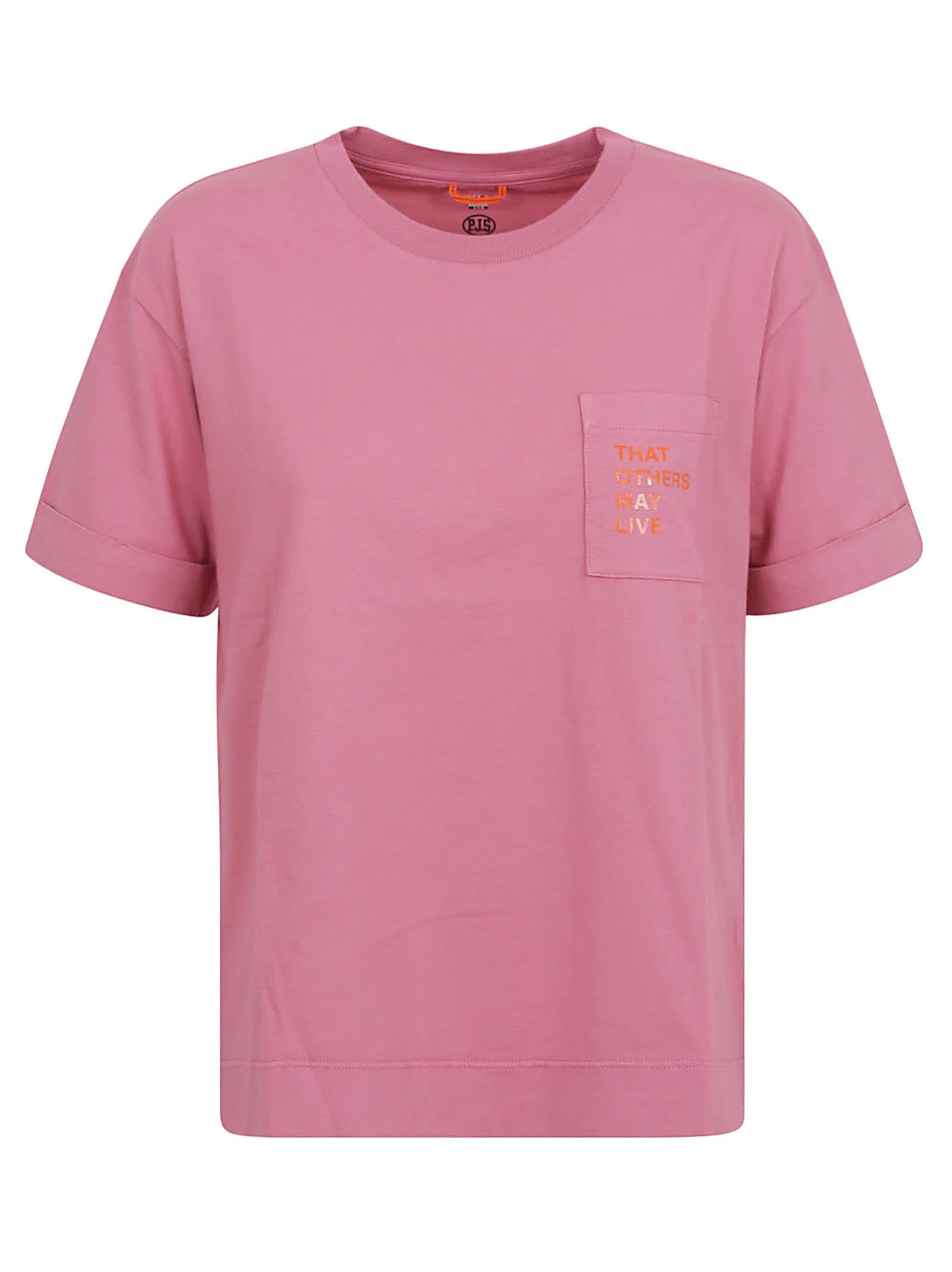 Parajumpers Pocket T-shirt In Antique Rose