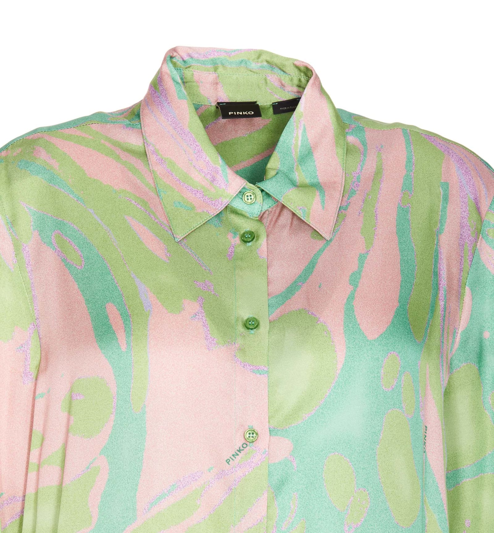 Shop Pinko Jacquard Shirt In Multicolour