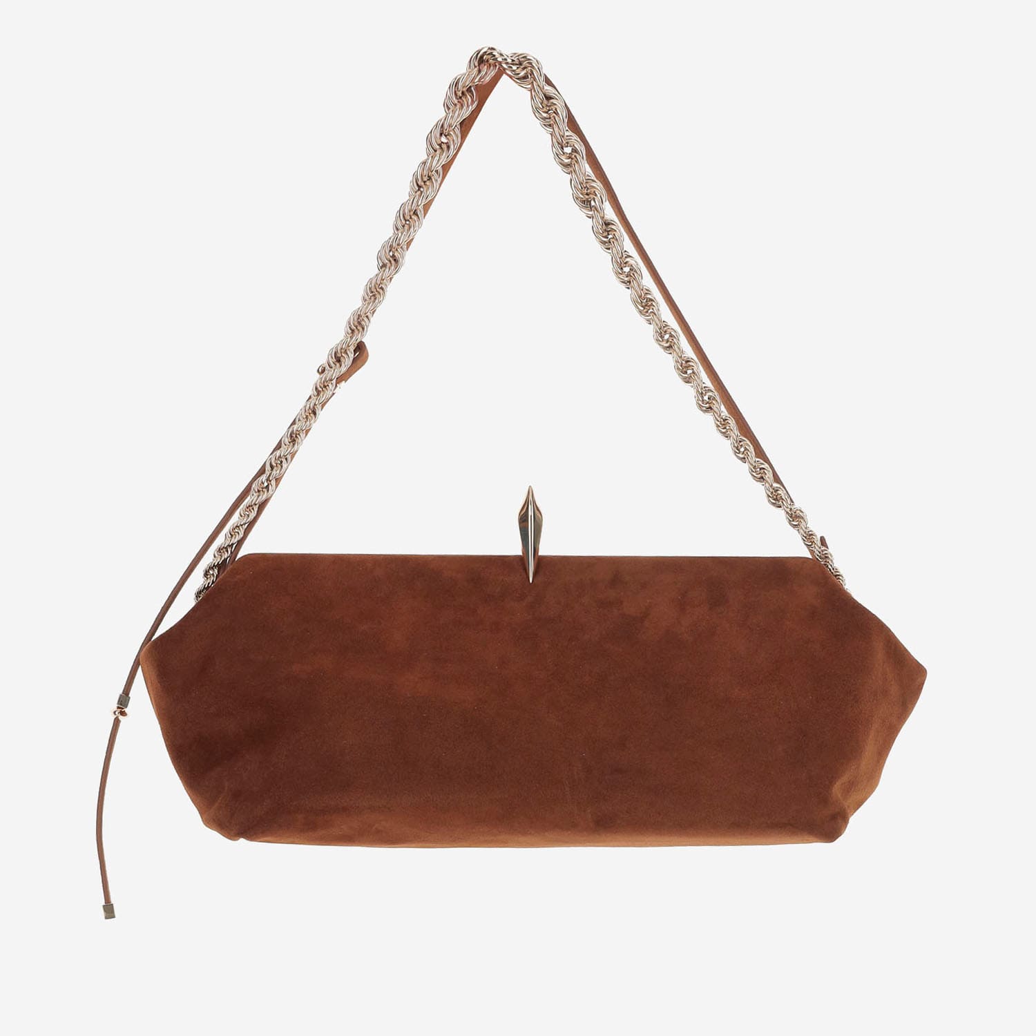 Benedetta Bruzziches Sofia La Petite Suede Shoulder Bag