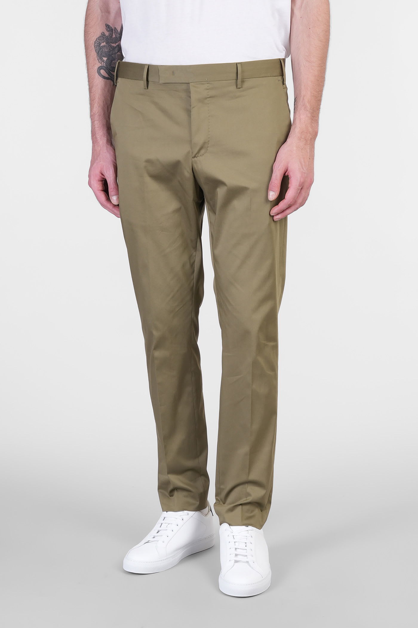 Nu68 Pants In Green Cotton
