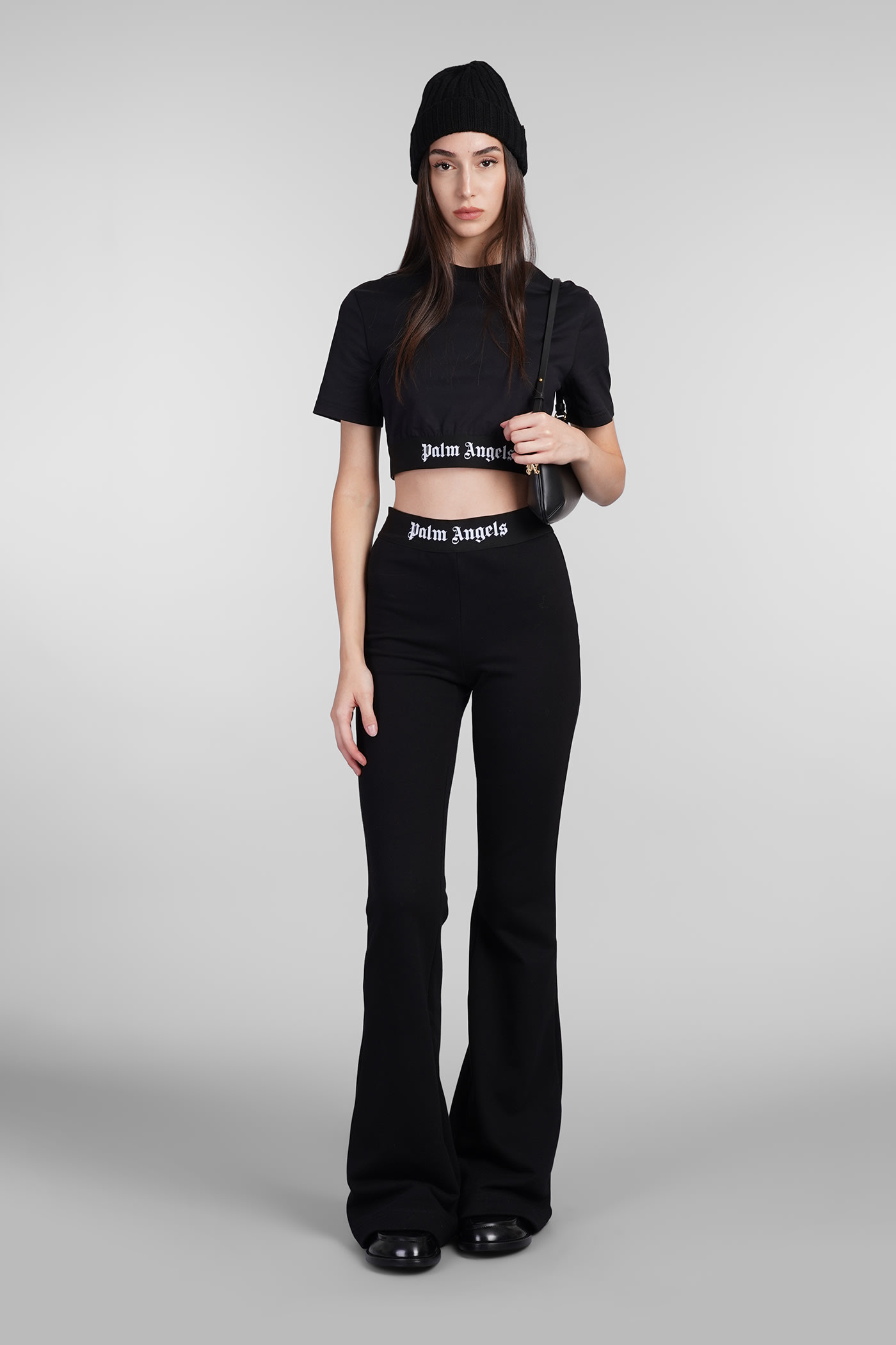 Shop Palm Angels T-shirt In Black Cotton