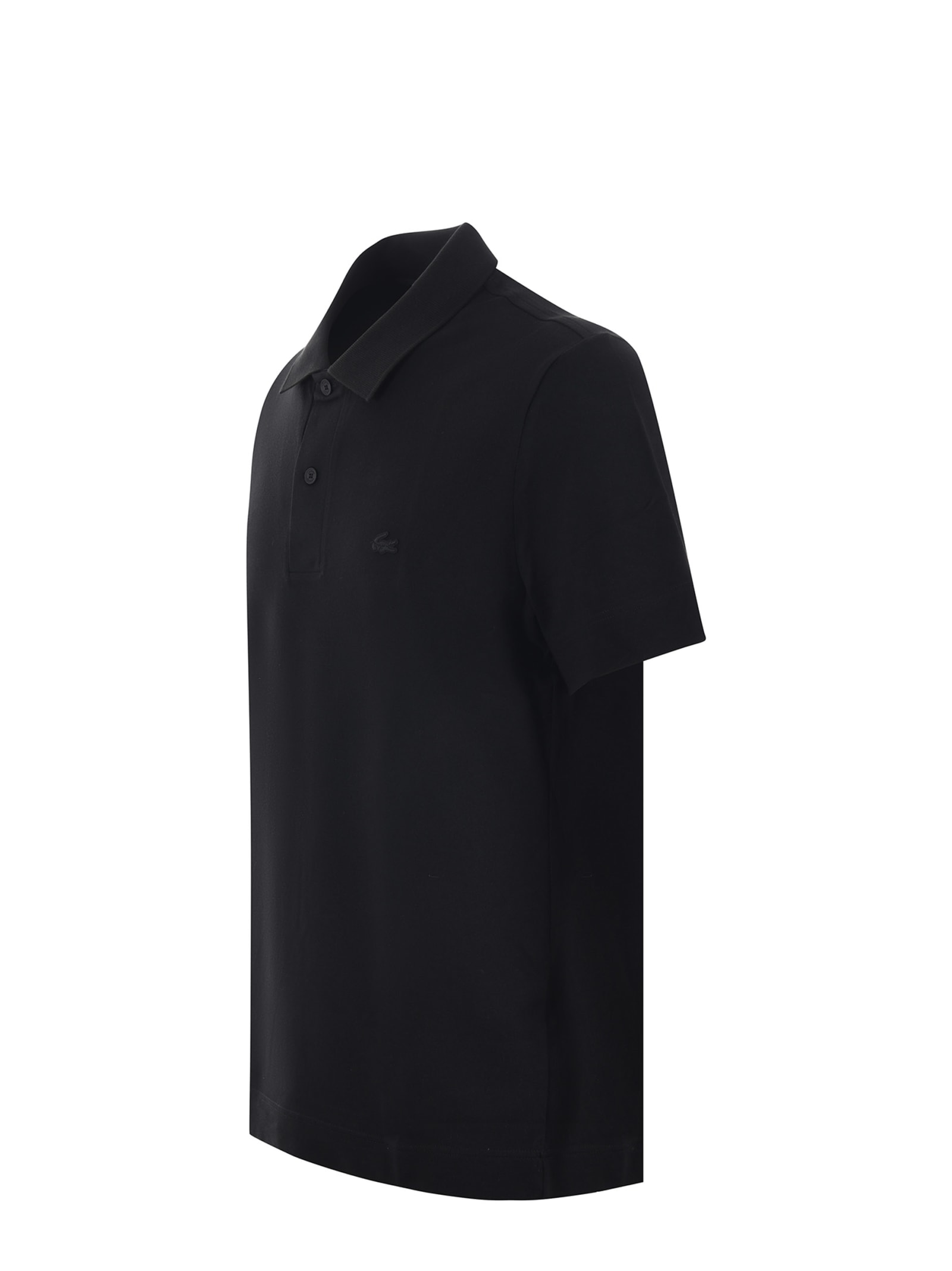 Shop Lacoste Polo Shirt In Black