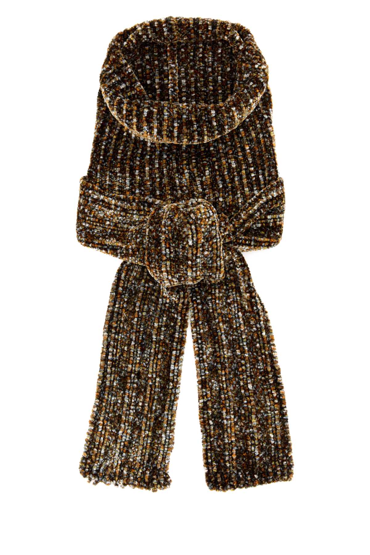 Dries Van Noten Multicolor Chenille Scarf In Multi
