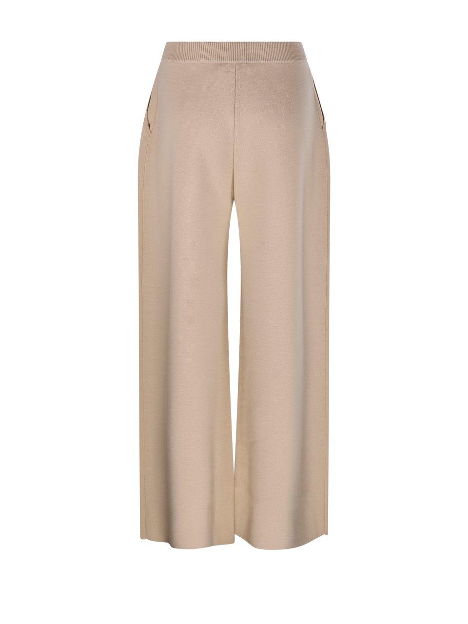 Shop Max Mara Wide Wool Trousers
