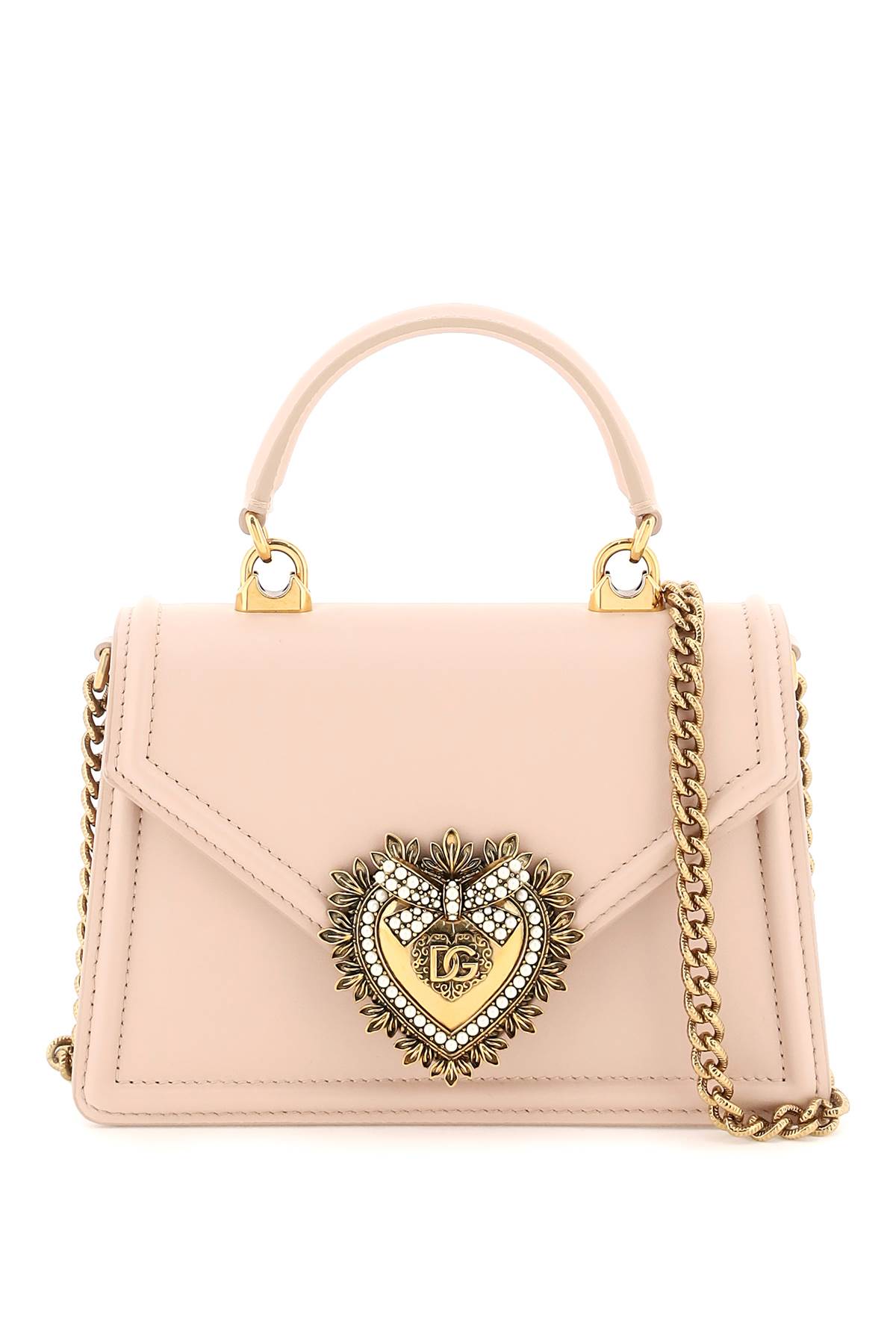 Dolce & Gabbana Devotion Small Handbag In Cipria 1 (pink)
